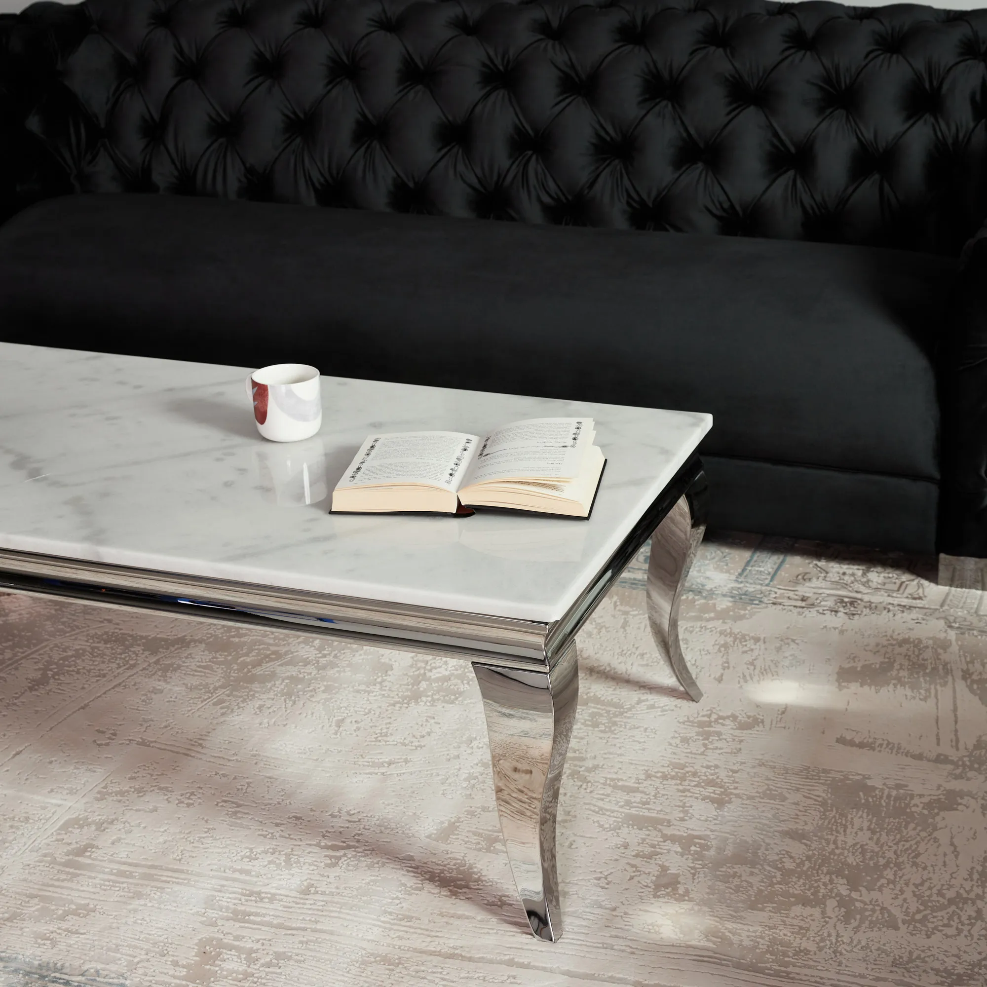 Marble Natural White Coffee Table 