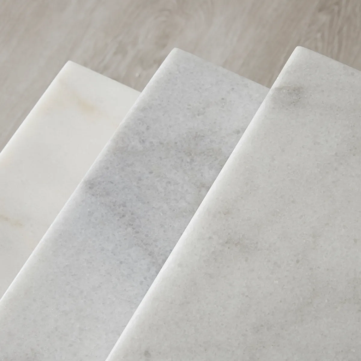 Belle White Marble Nested Side Tables 