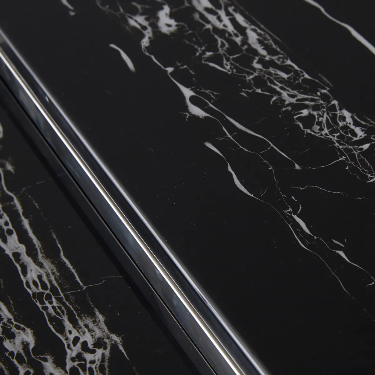 Belle Black Marble Nested Side Table 