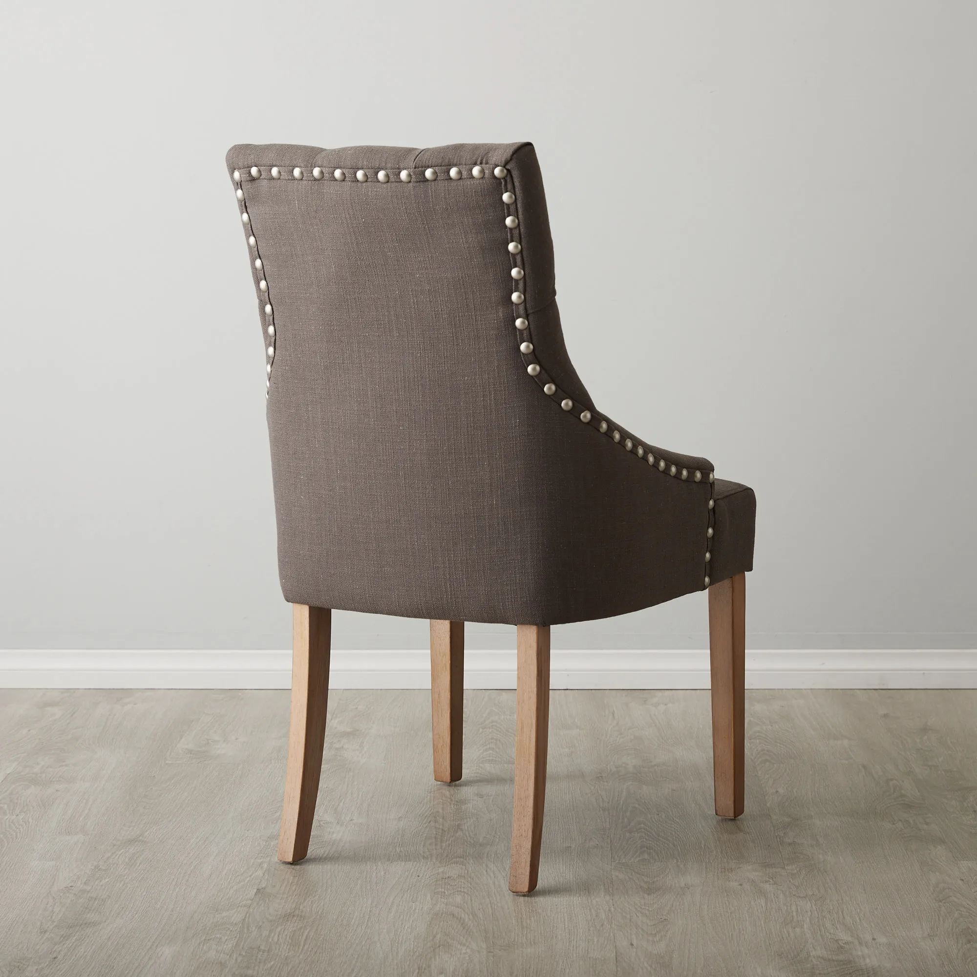 Linda Grey Linen Dining Chair