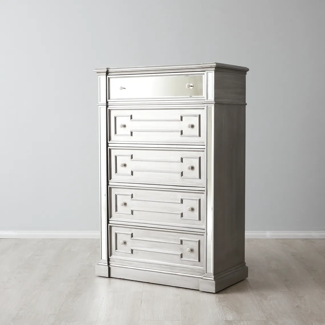 Solitude Antique Silver Tallboy