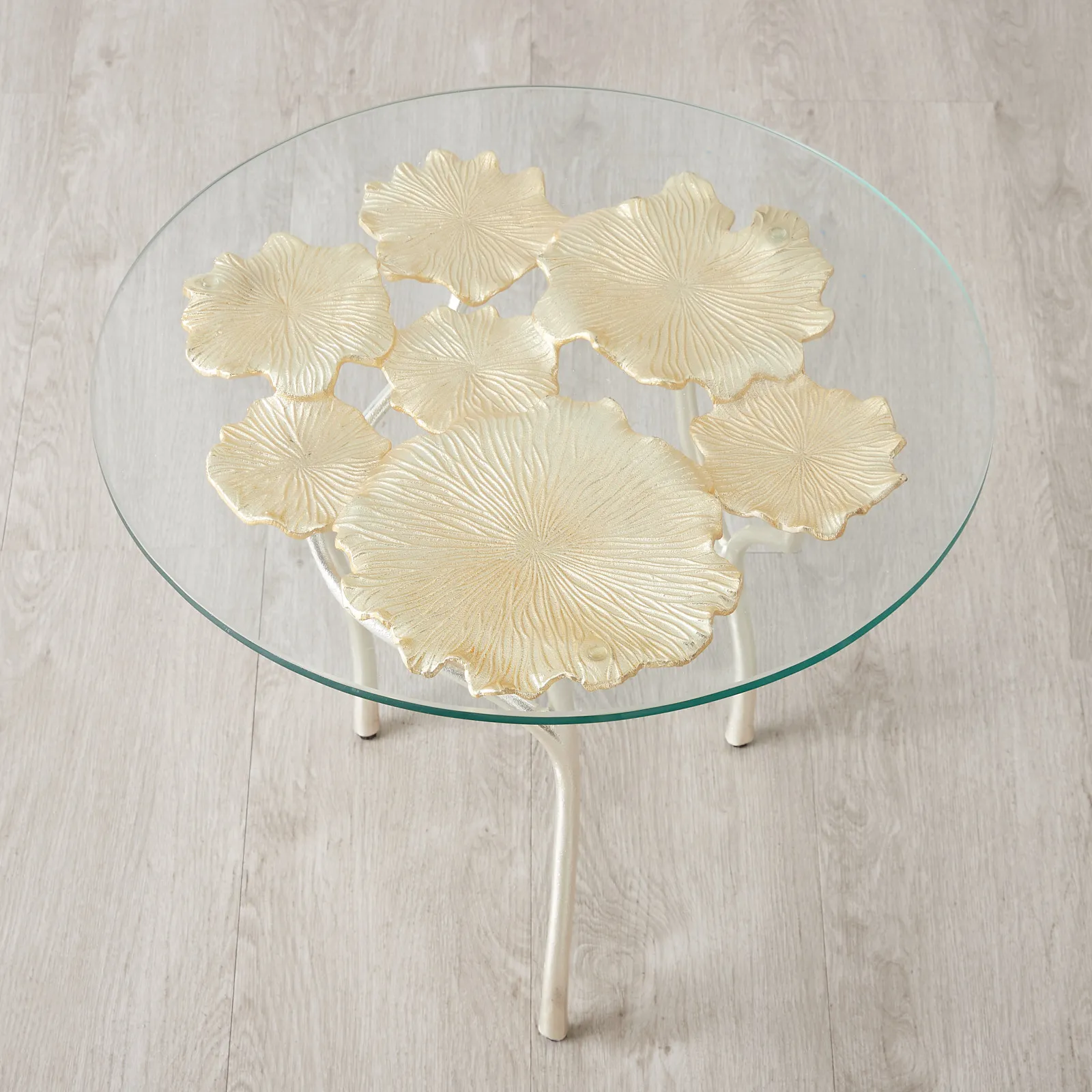 Rama Gold leaf Side table