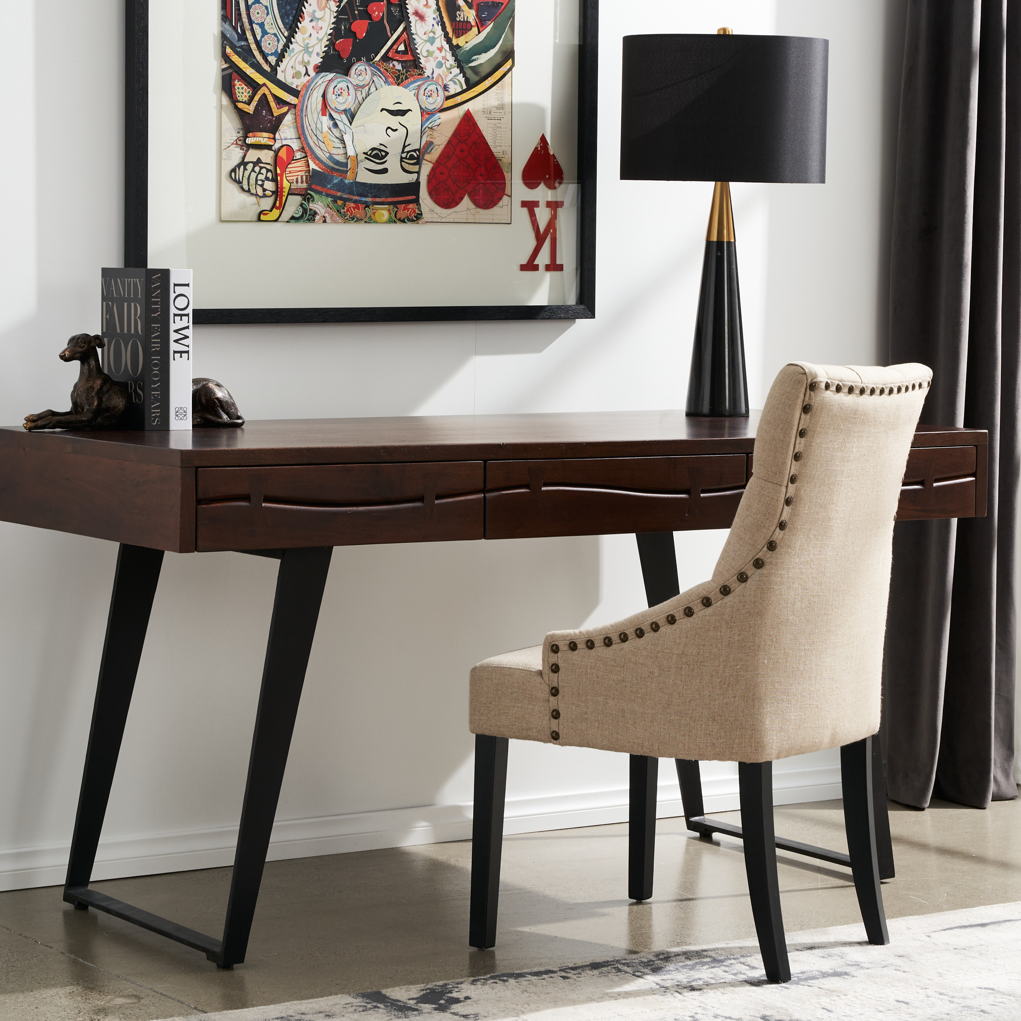 King Of Hearts Framed Paper Collage