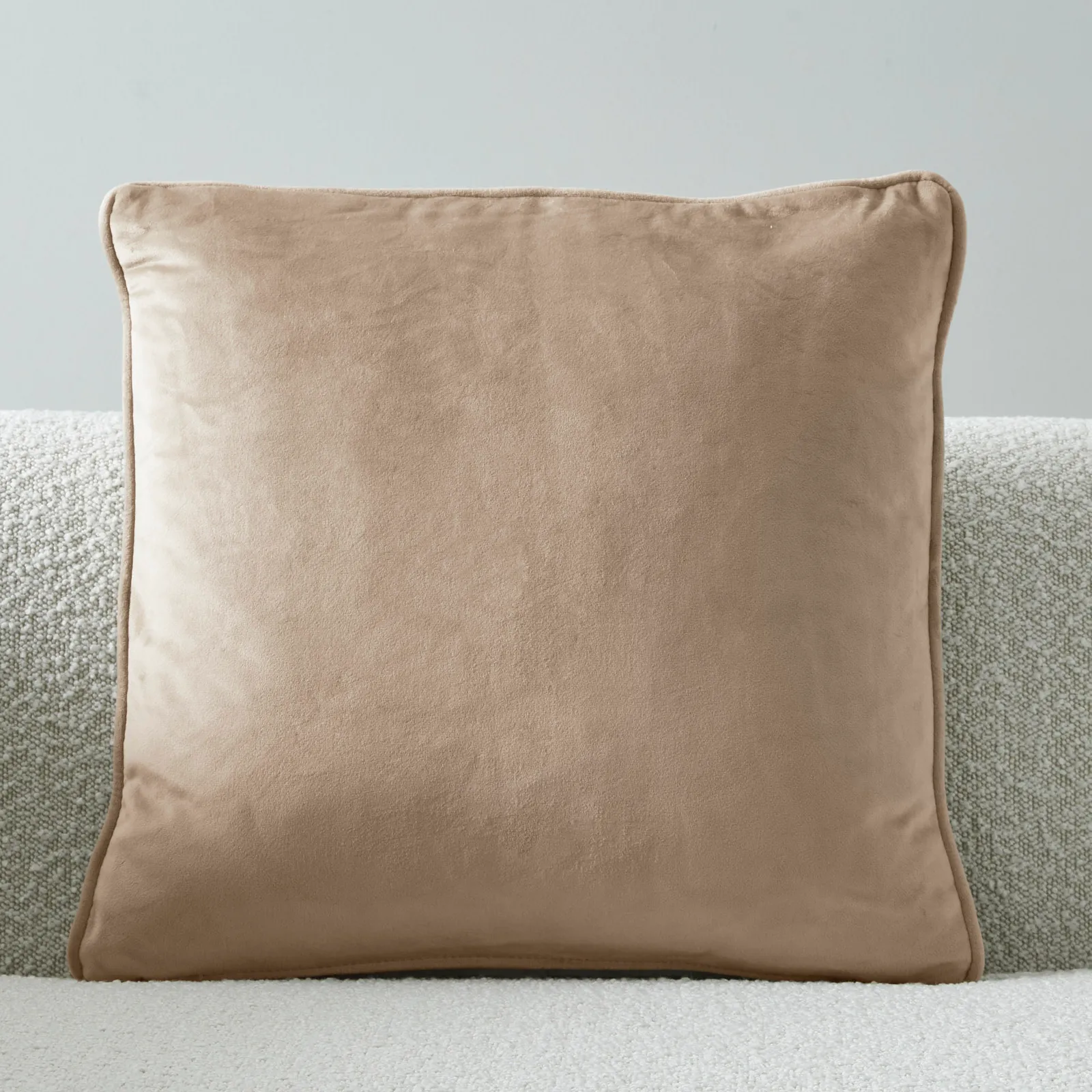 Remi Beige Velvet Cushion