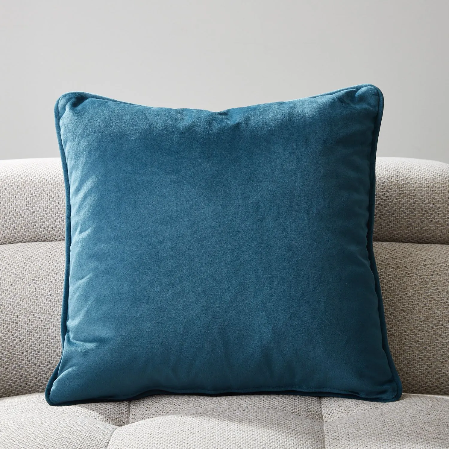 Remi Ocean Blue Velvet Cushion