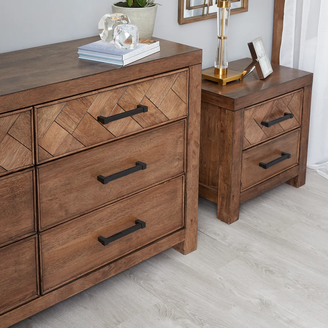 Regina Wooden Veneer Dresser