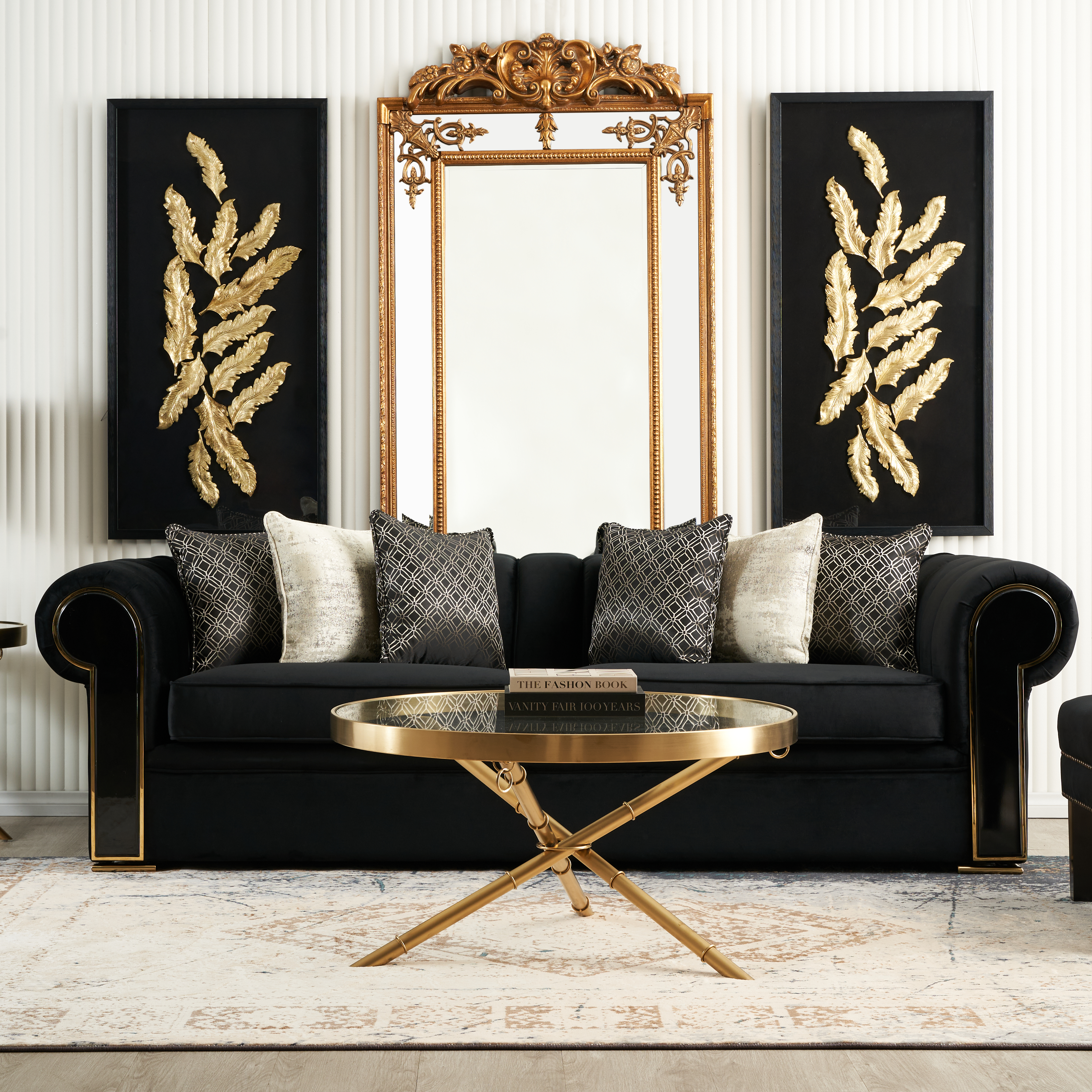 Perry Antique Gold Rectangle Mirror