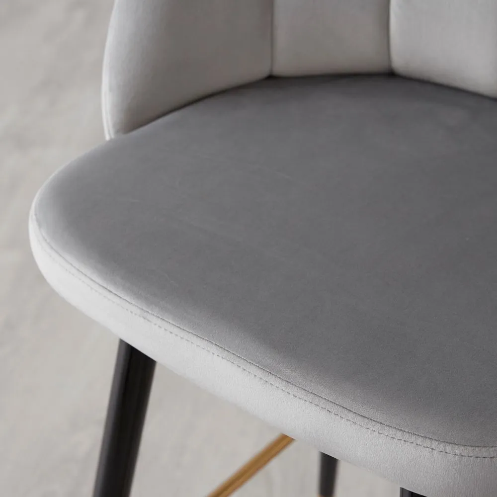 Amber Bar Stool - Grey