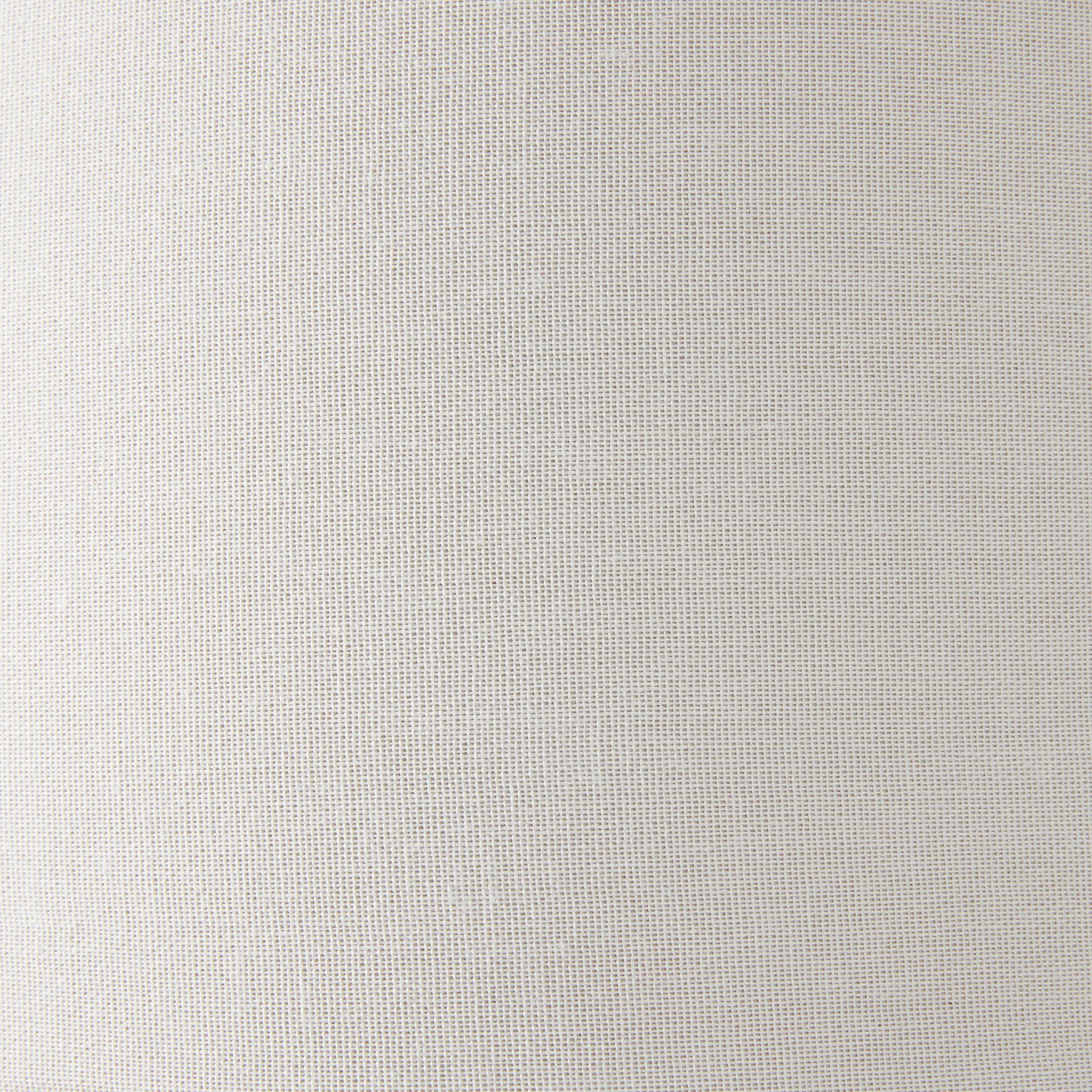 Rogers Matte Gold Floor Lamp - White Linen Lamp Shade