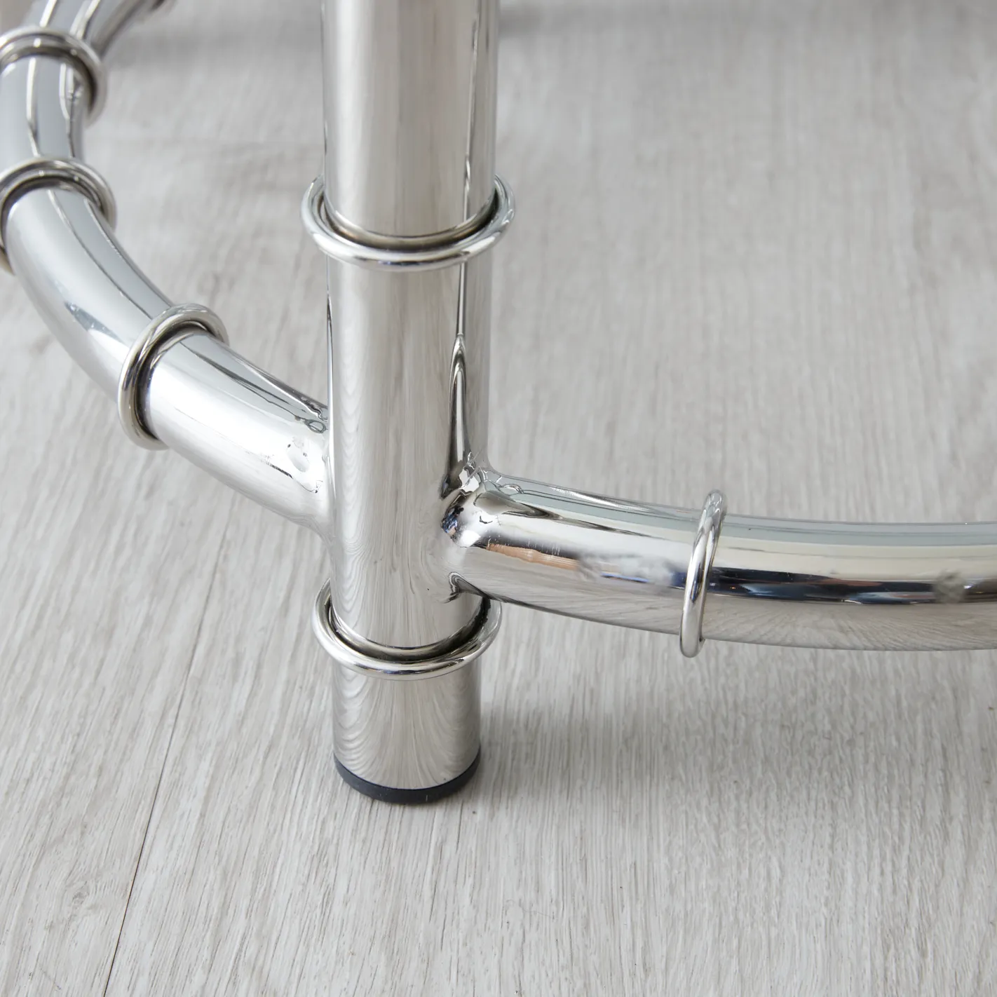 Balmoral II Silver Round Nested Side Tables 