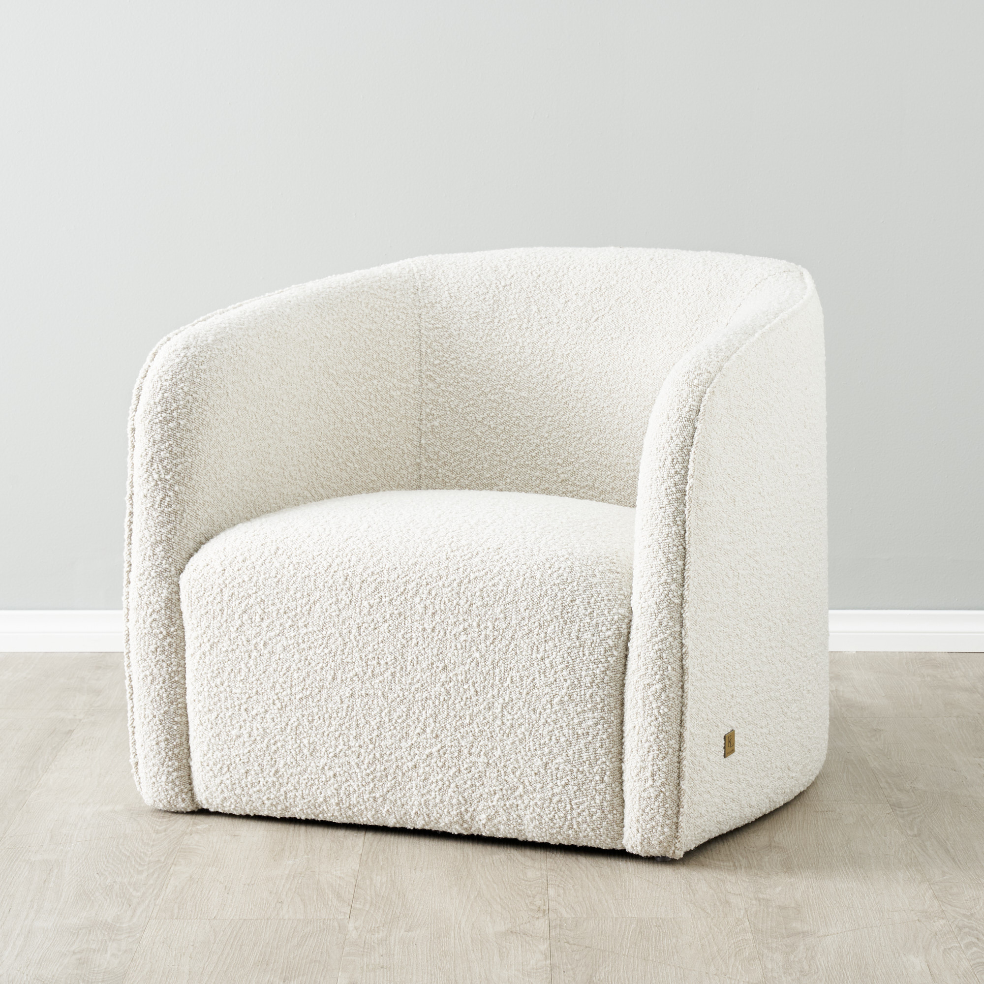 Andy Cream Boucle Club Chair