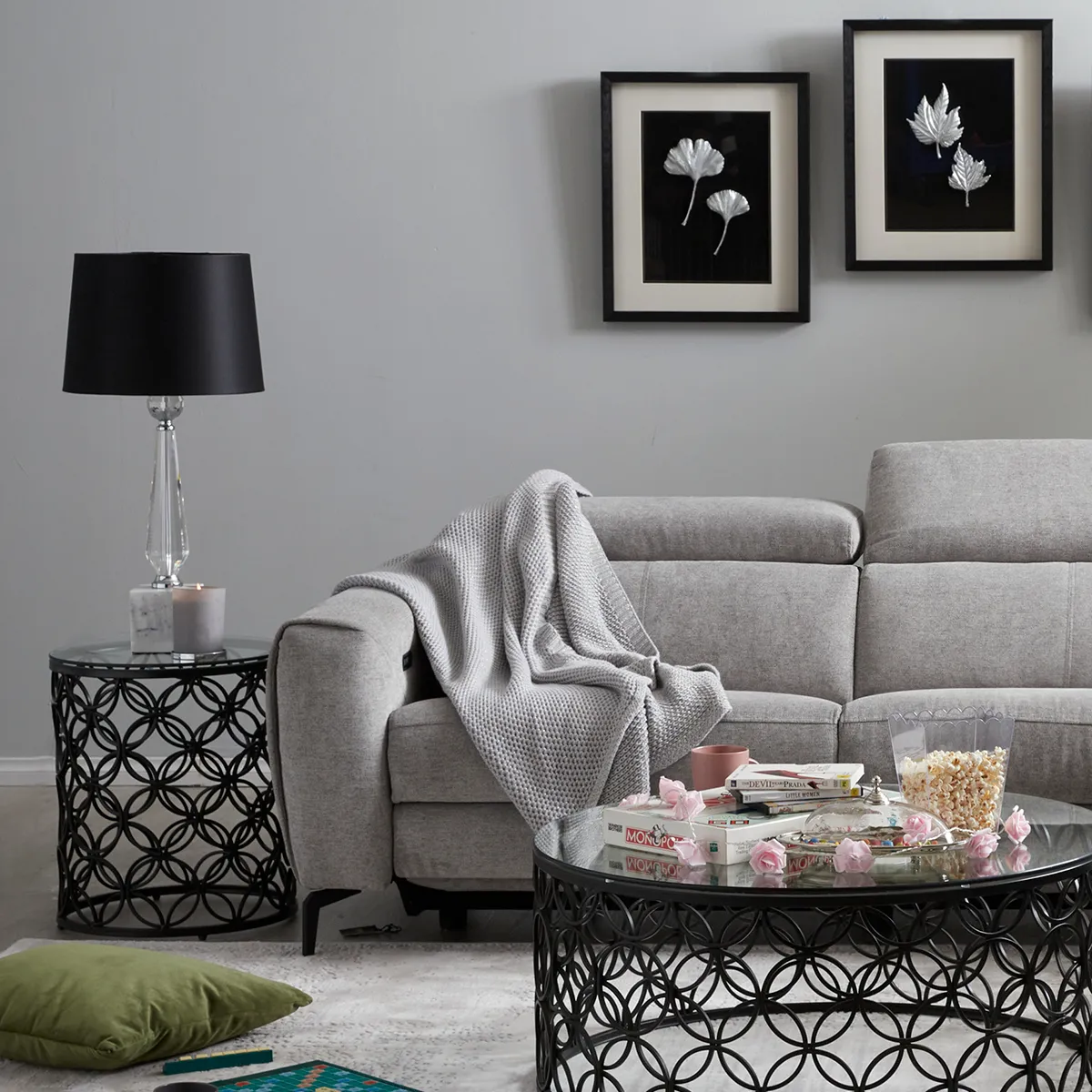 Bianca Black Side Table