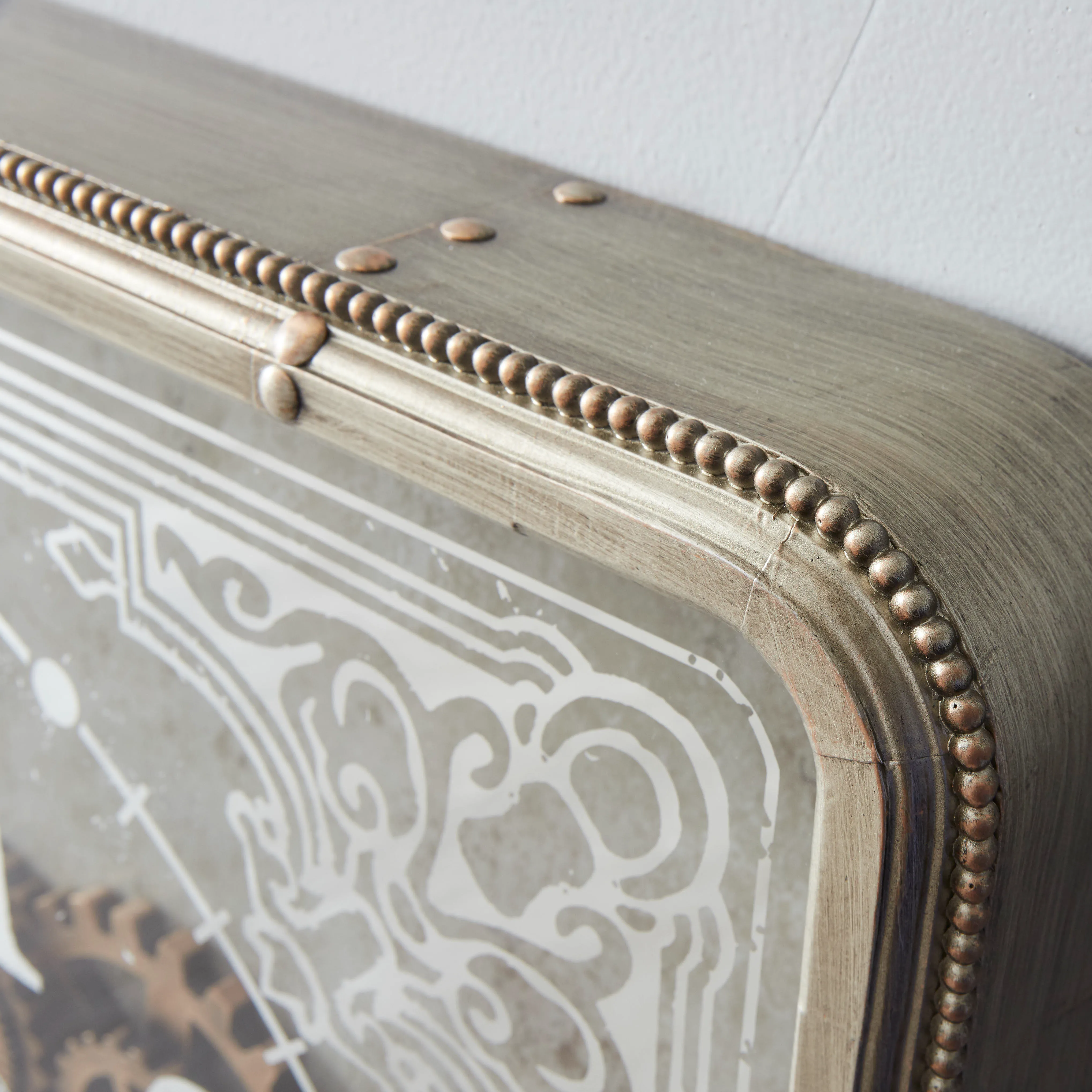 Whimsical Antique Gold Wall Clock