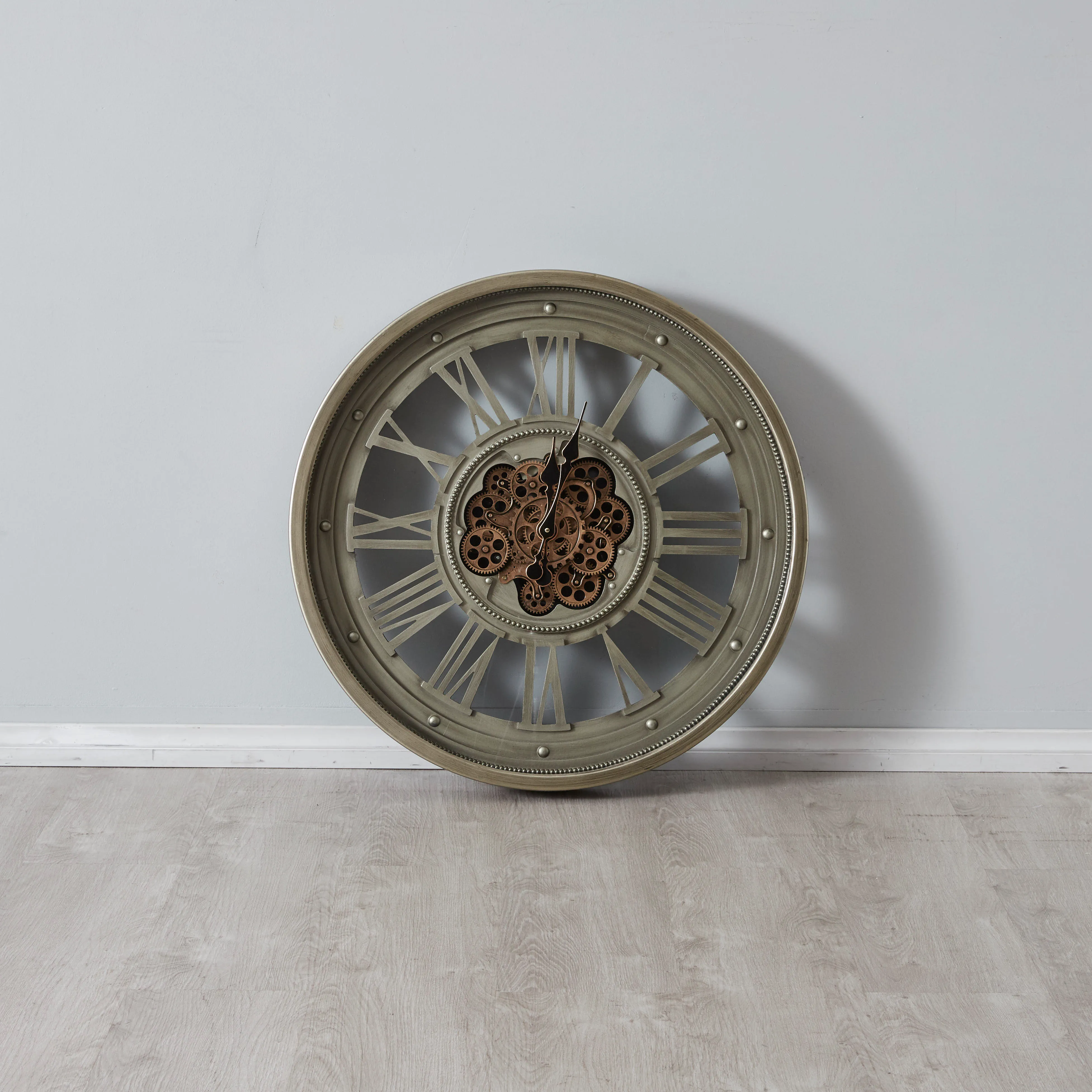 Nicolo Antique Grey Wall Clock