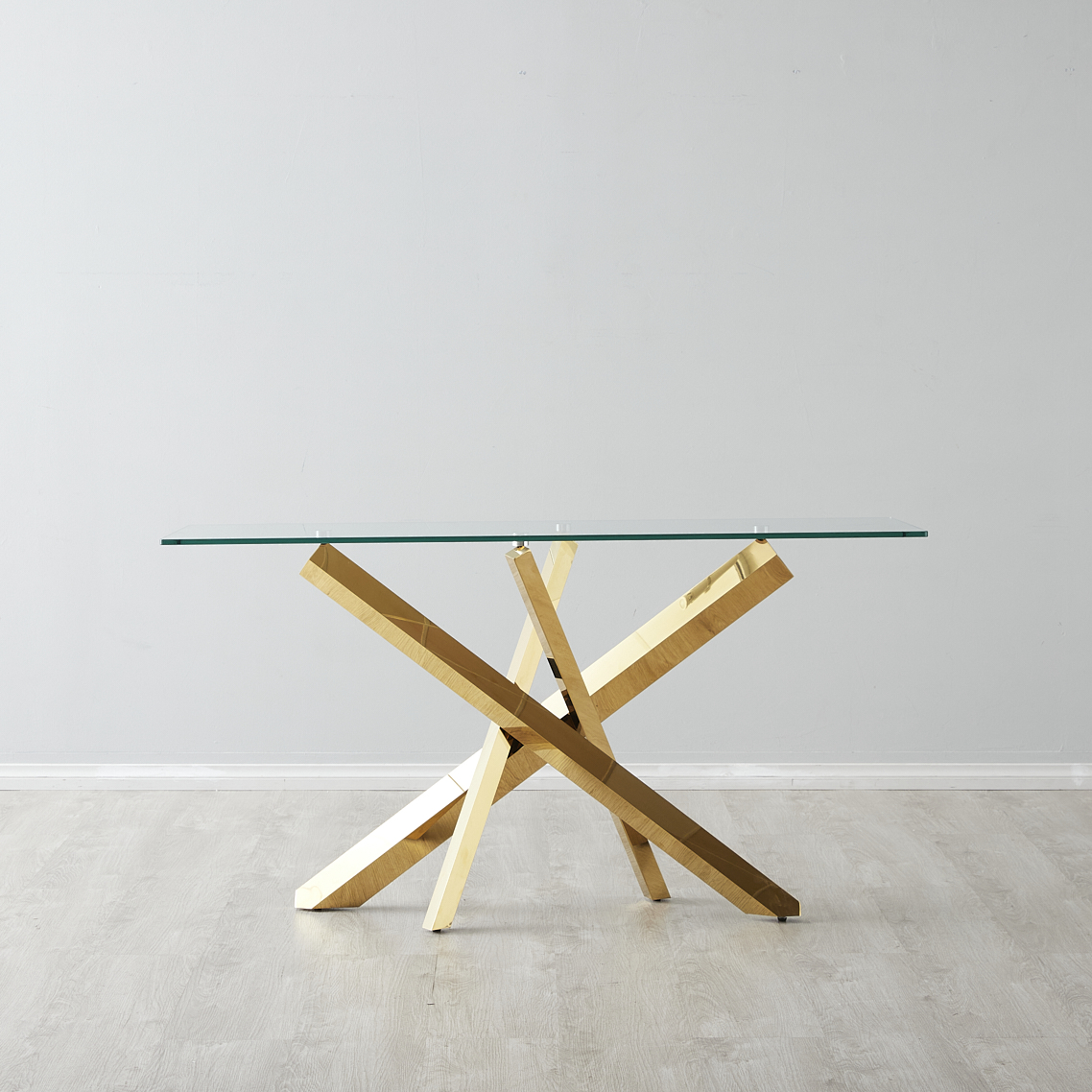 Lola Gold Sideboard - Glass Top