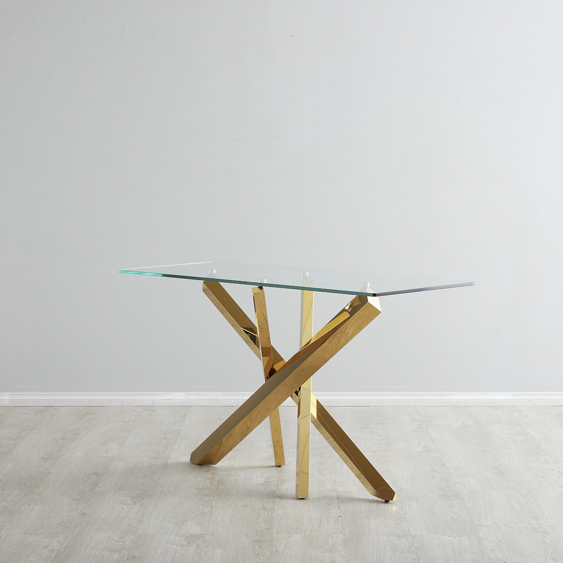 Lola Gold Sideboard - Glass Top