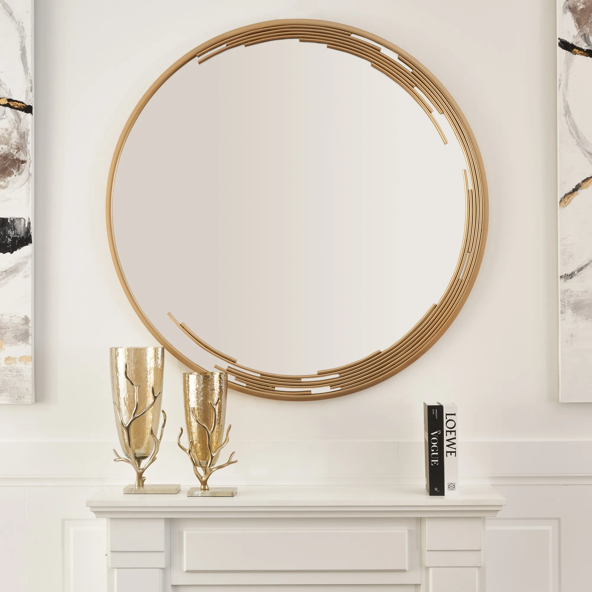 Jubilee Gold Round Mirror