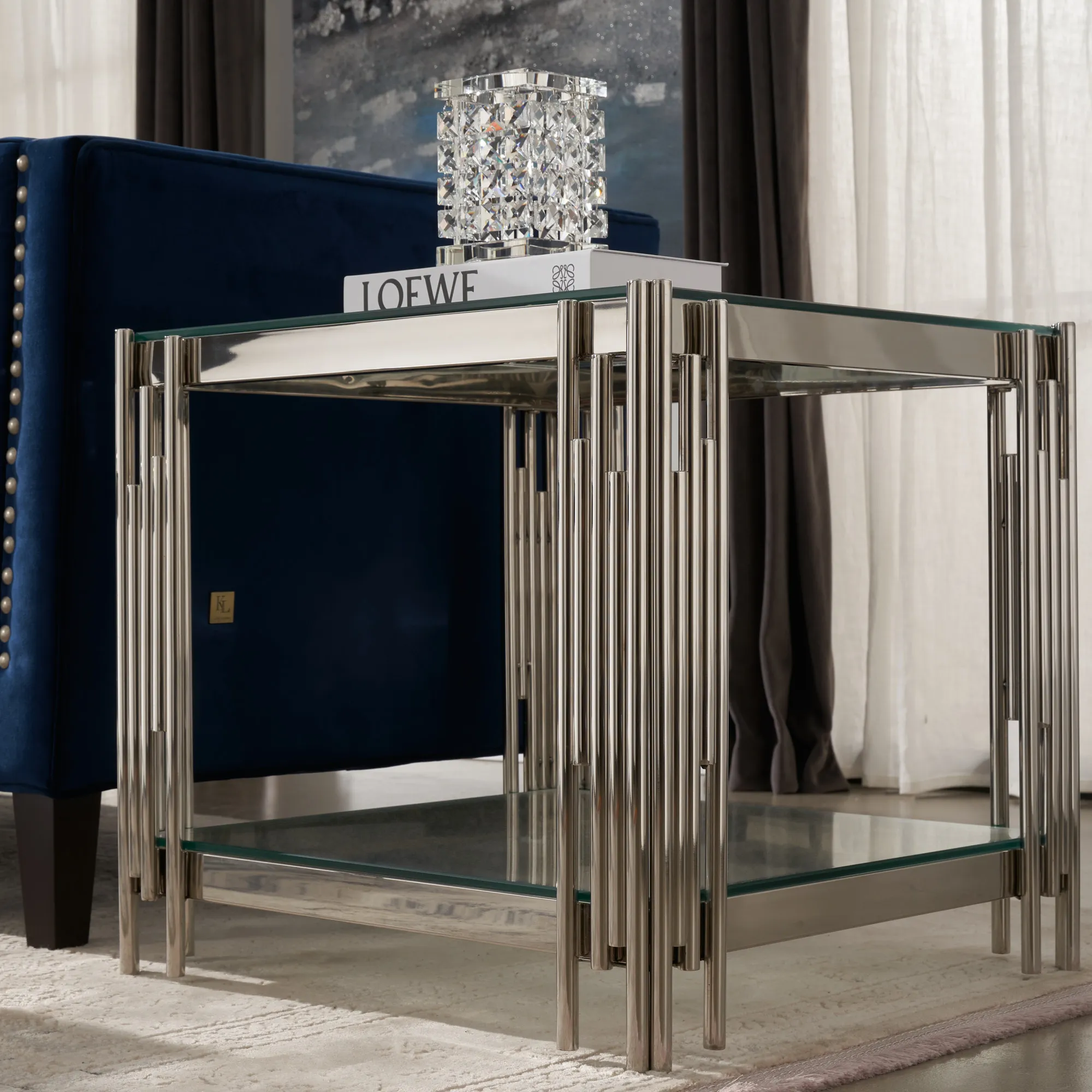 Lindsay Silver Side Table