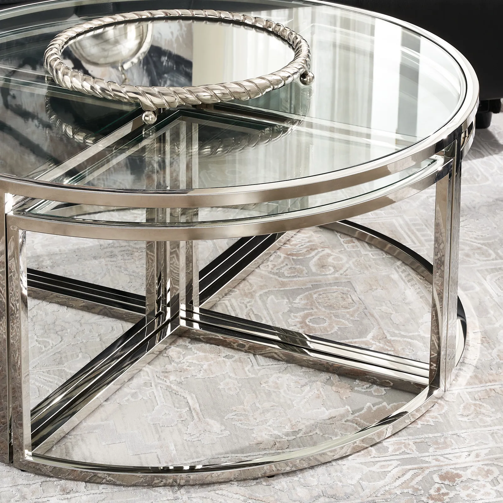 Raquelle II Coffee Table - Silver