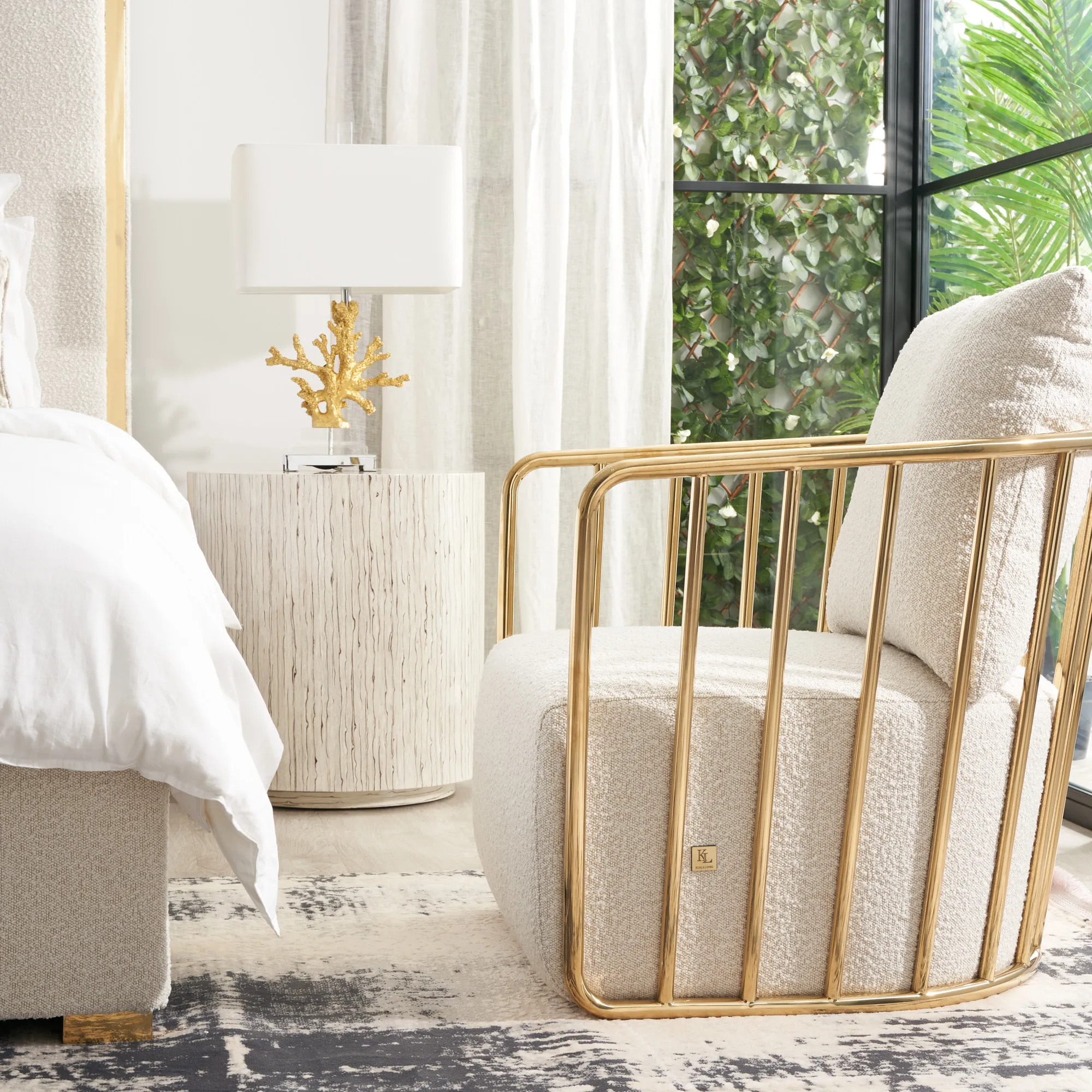 Lovelace Cream Boucle Occasional Chair