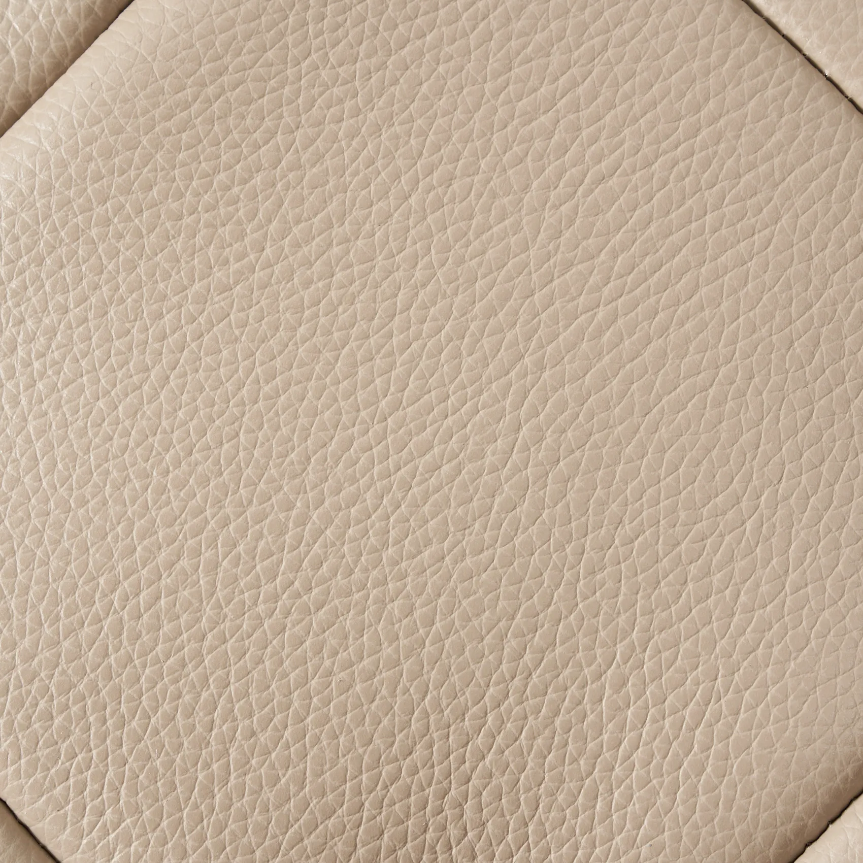 Regal Taupe Leather 3-Seater Sofa 