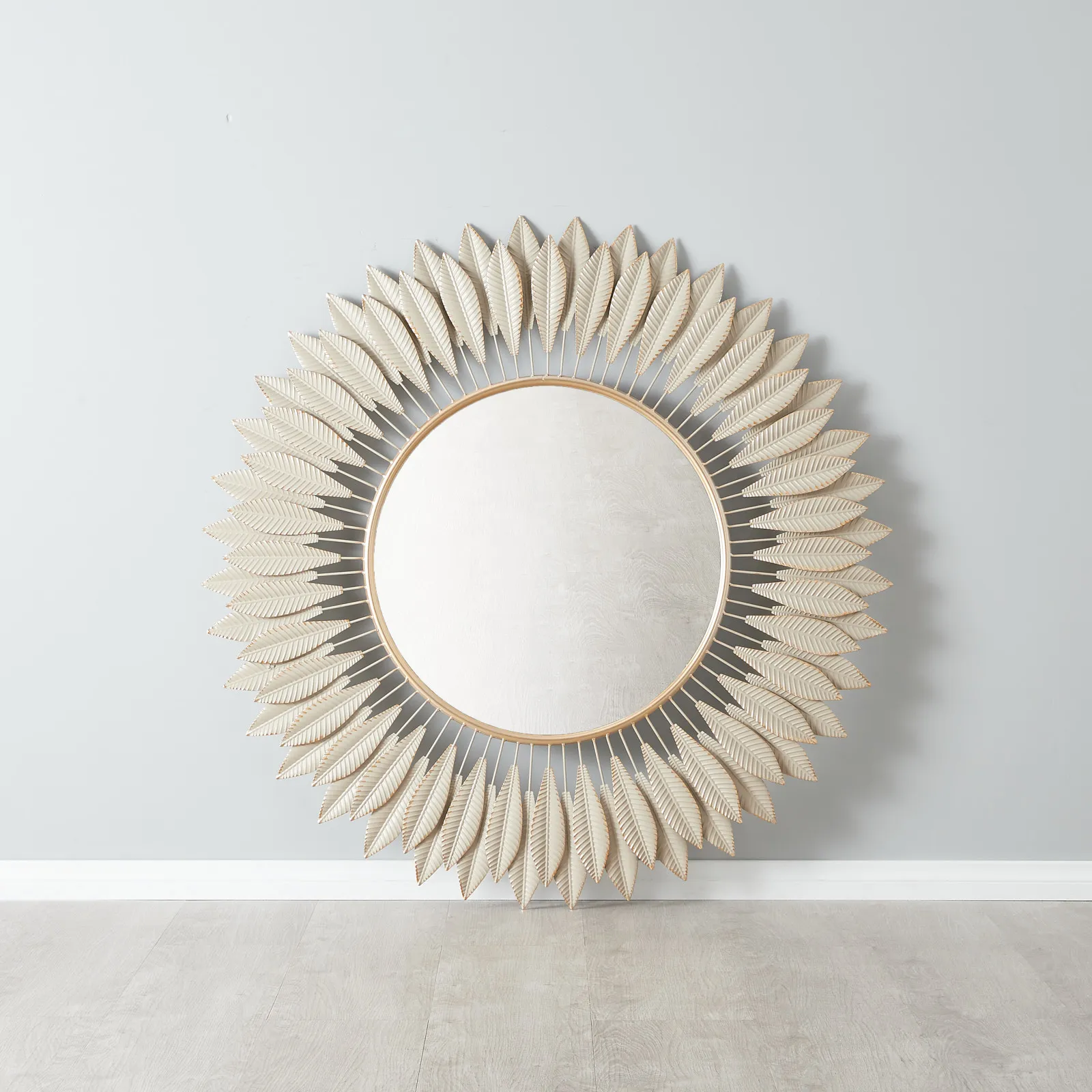 Feather Round Mirror 120cm