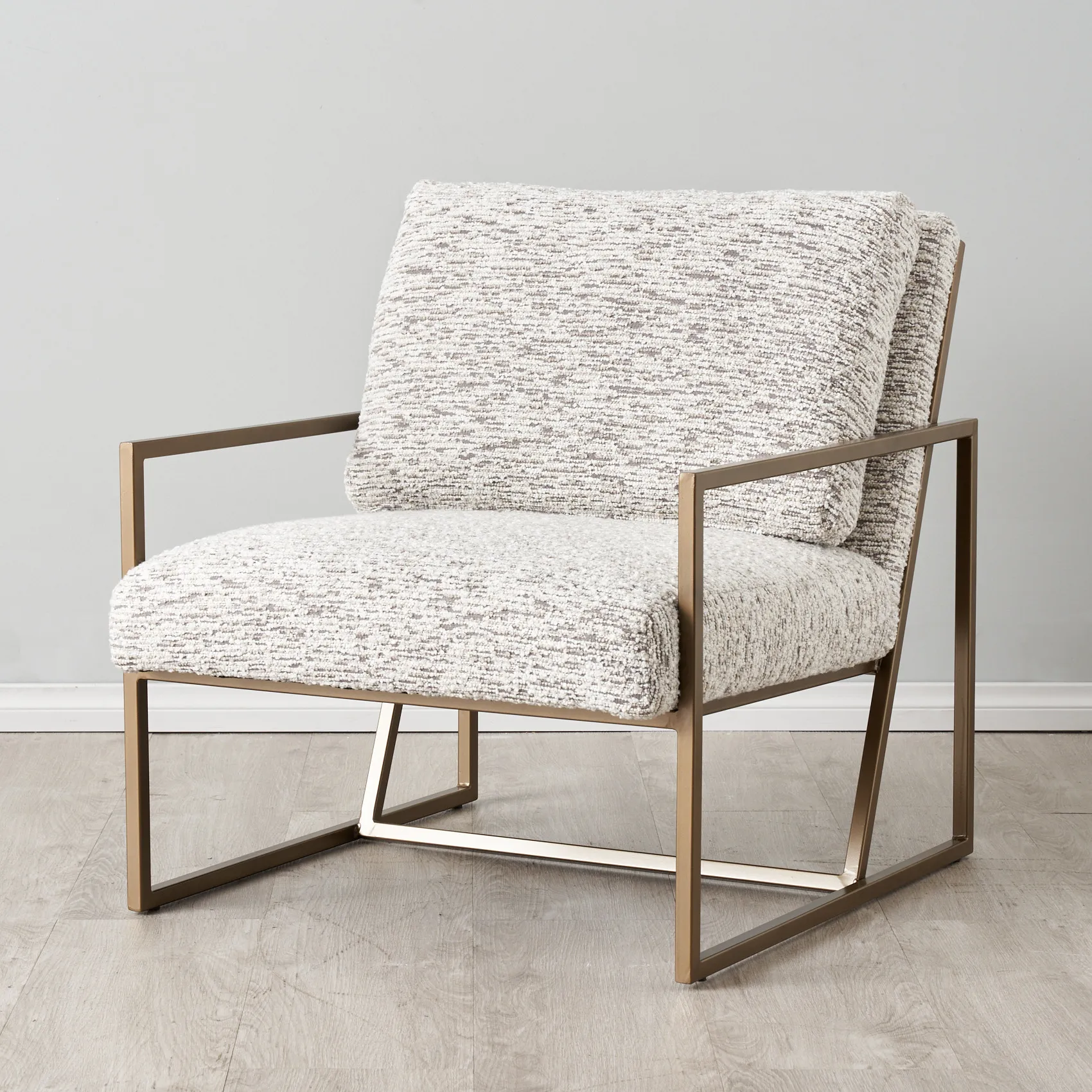 Callum Granite Boucle Occasional Chair 