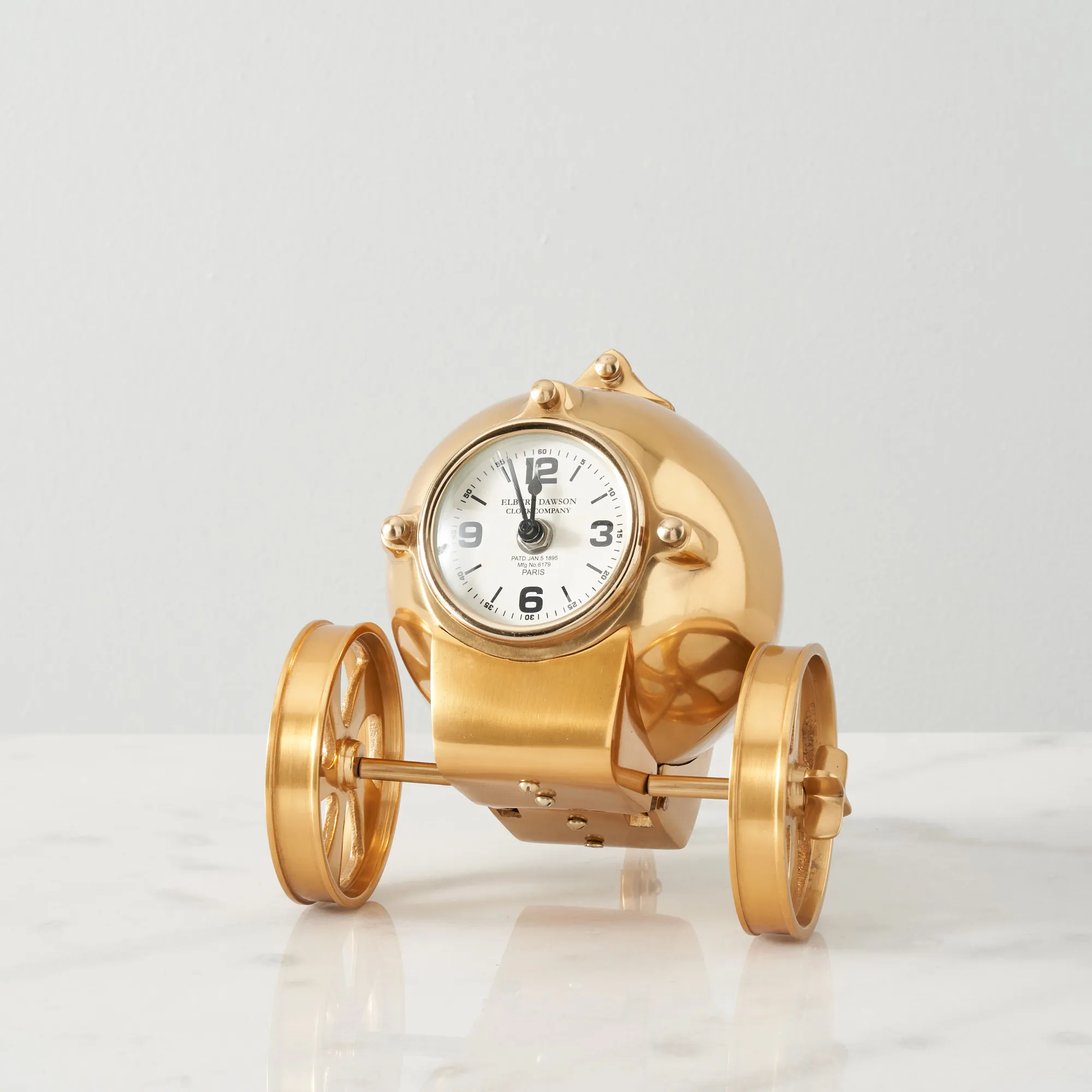 Falco Table Clock - Antique Brass Colour