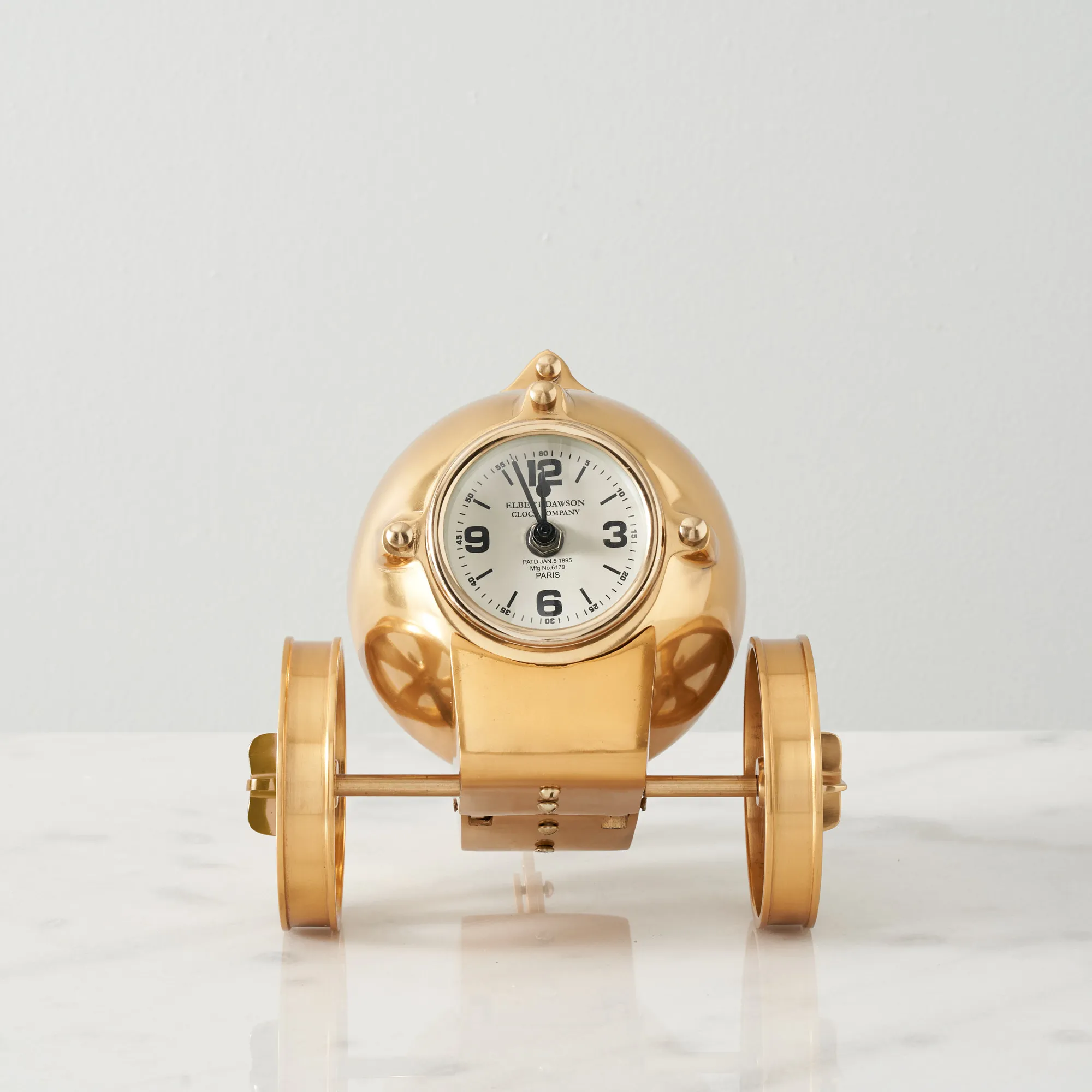 Falco Table Clock - Antique Brass Colour