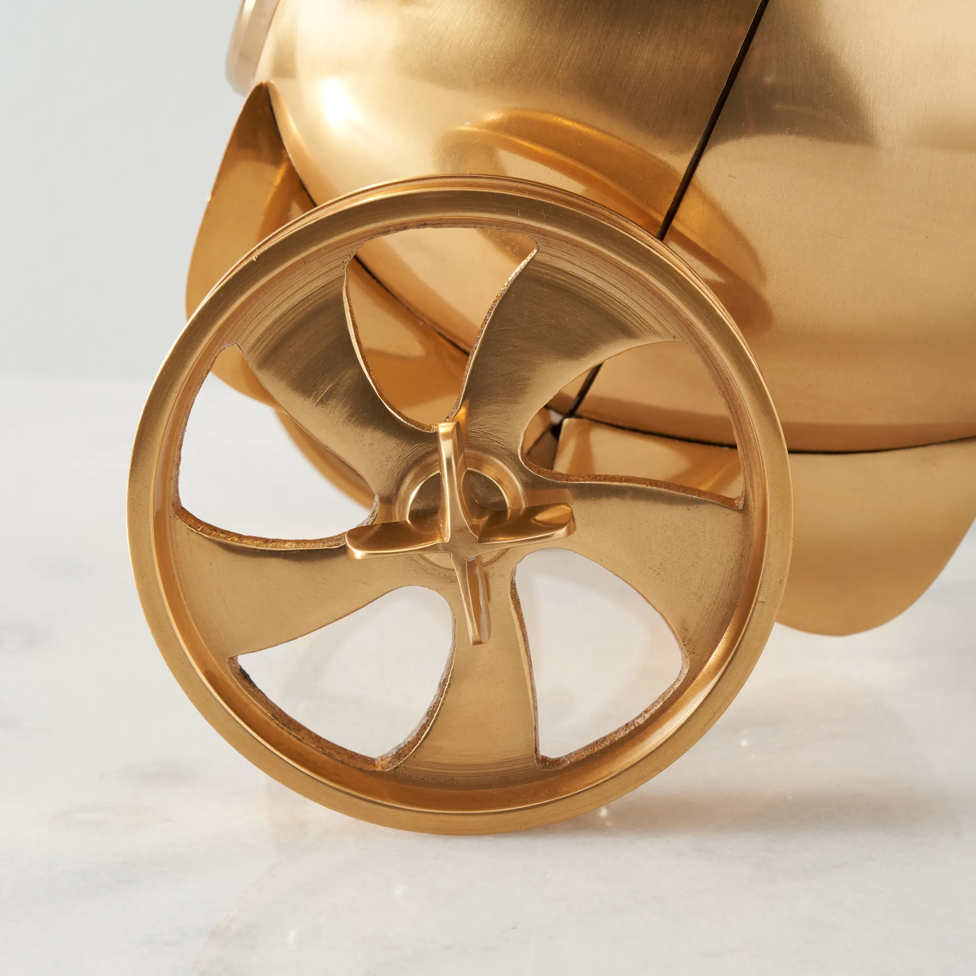 Falco Table Clock - Antique Brass Colour