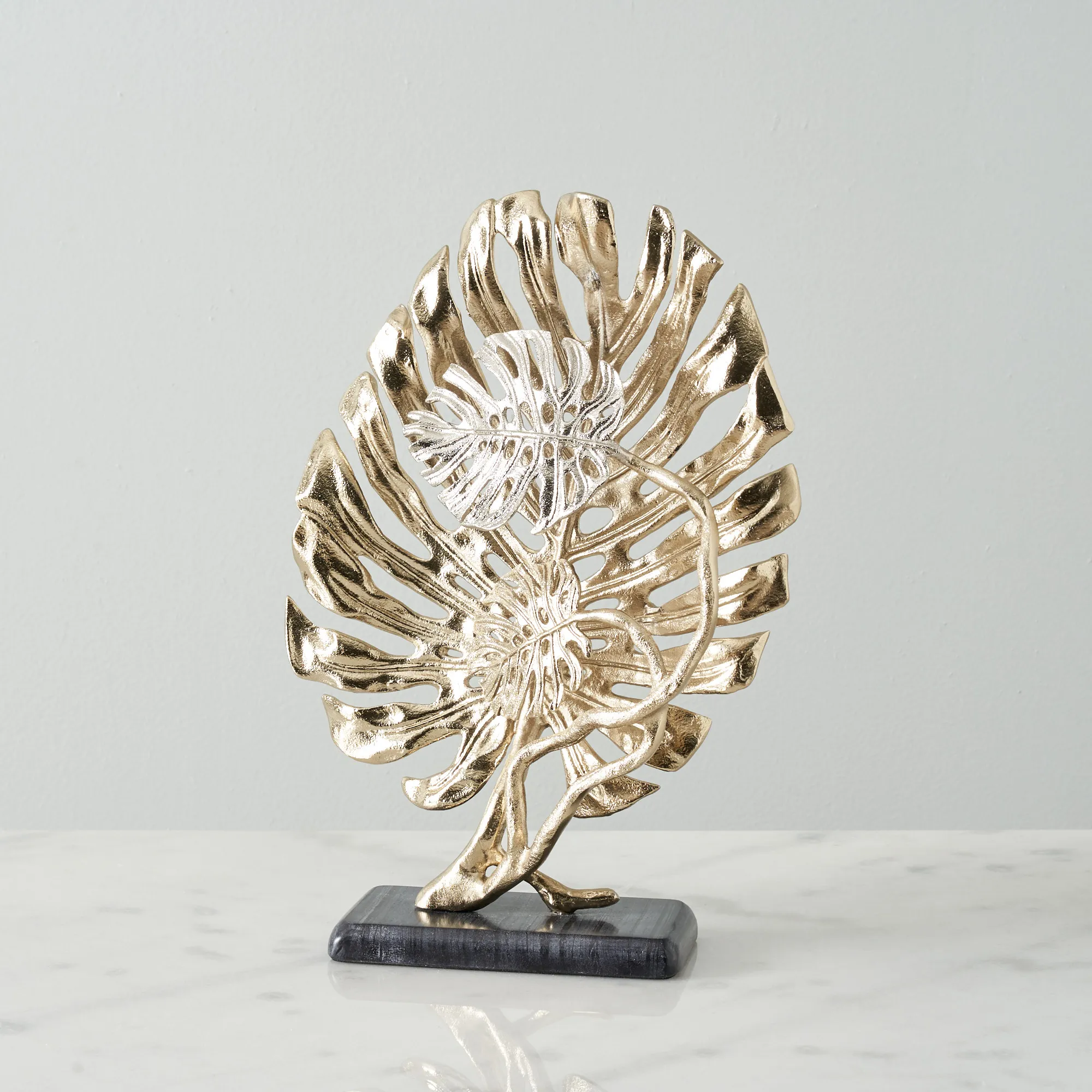 Golden Monstera Decorative - Small