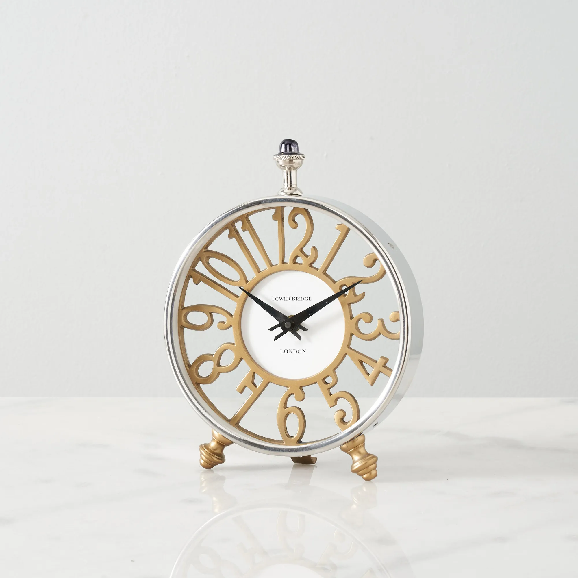 Edmund Gold Table Clock
