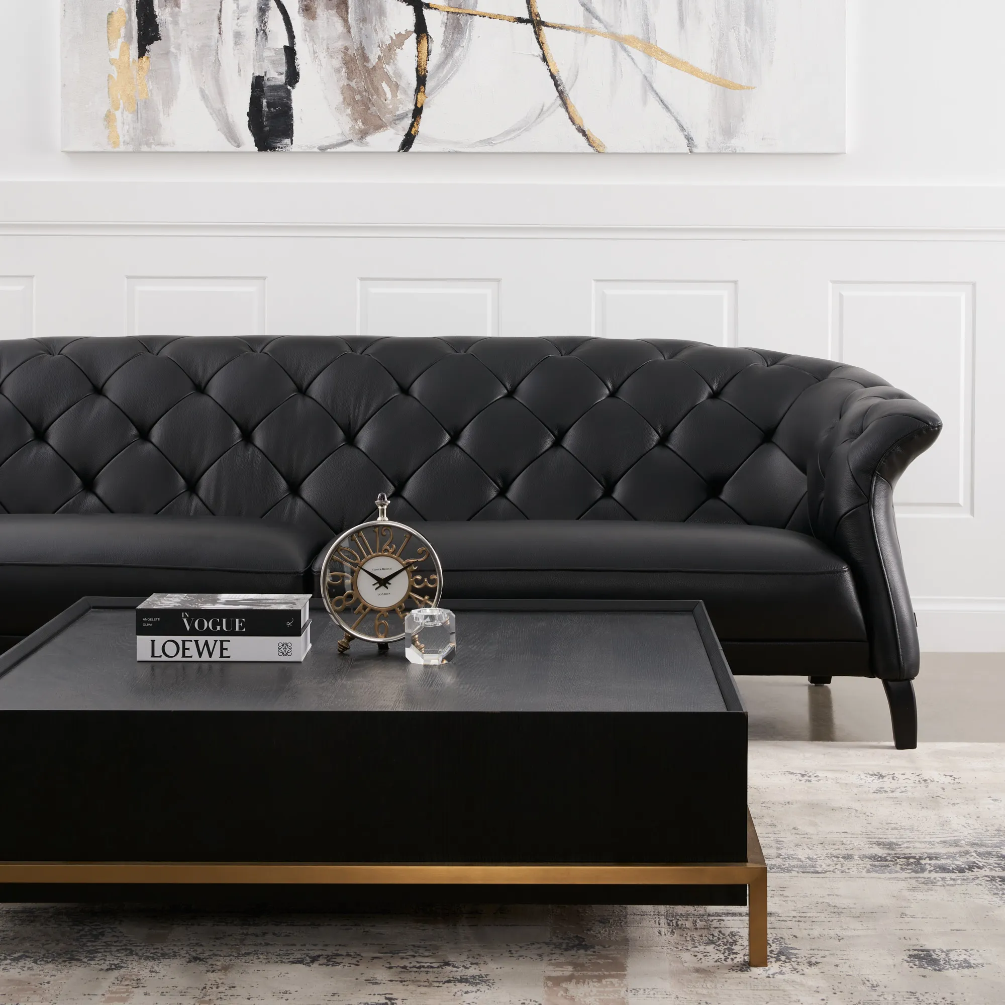 Edmund Gold Table Clock