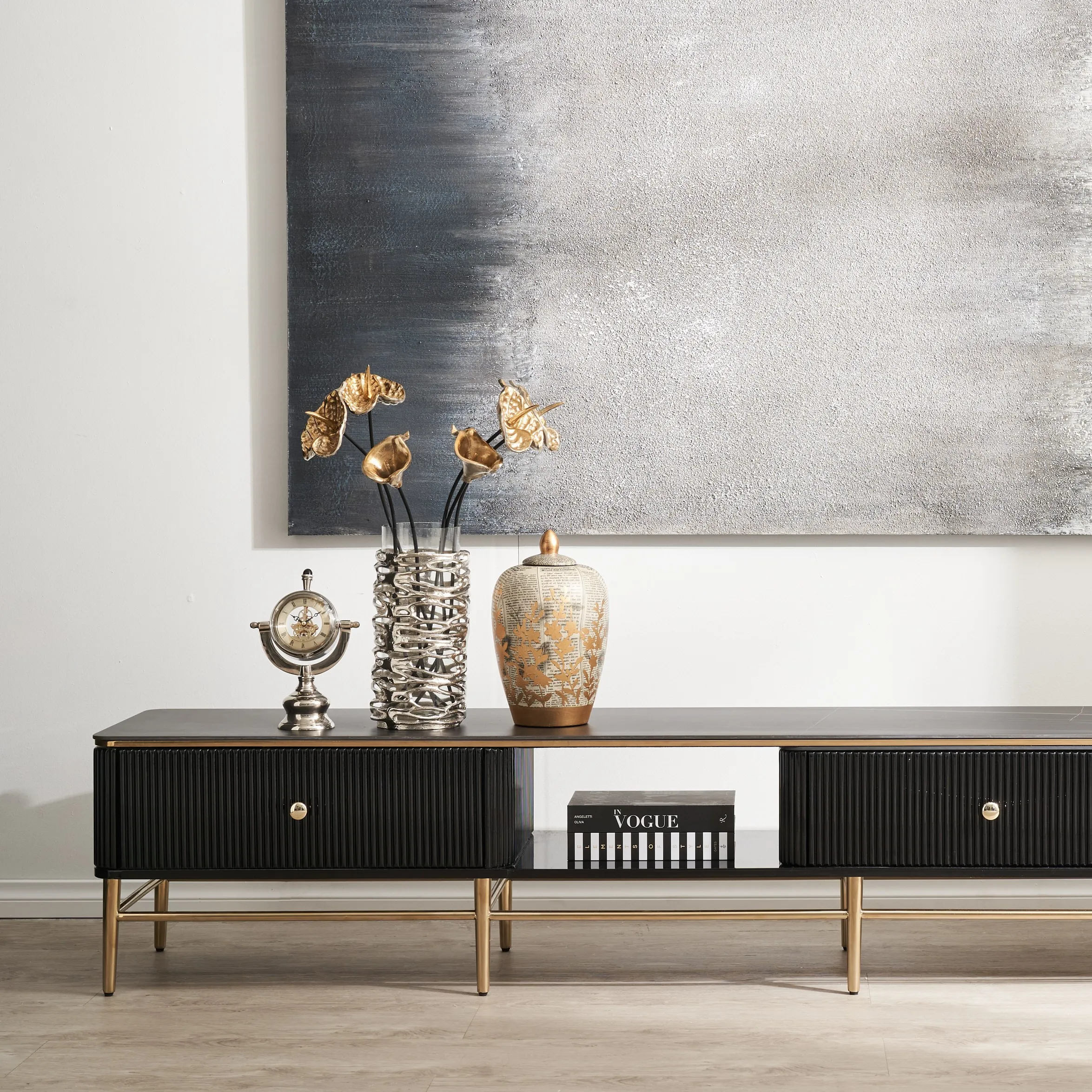 Etienne Entertainment Unit - Black 