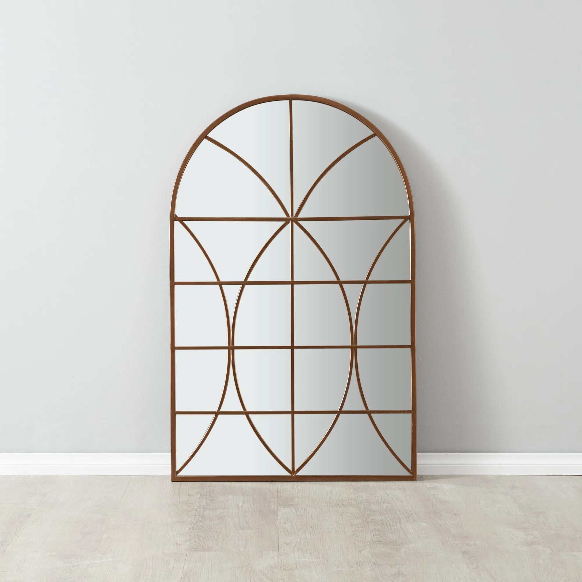 Flavius Arch Mirror -  Brass Colour