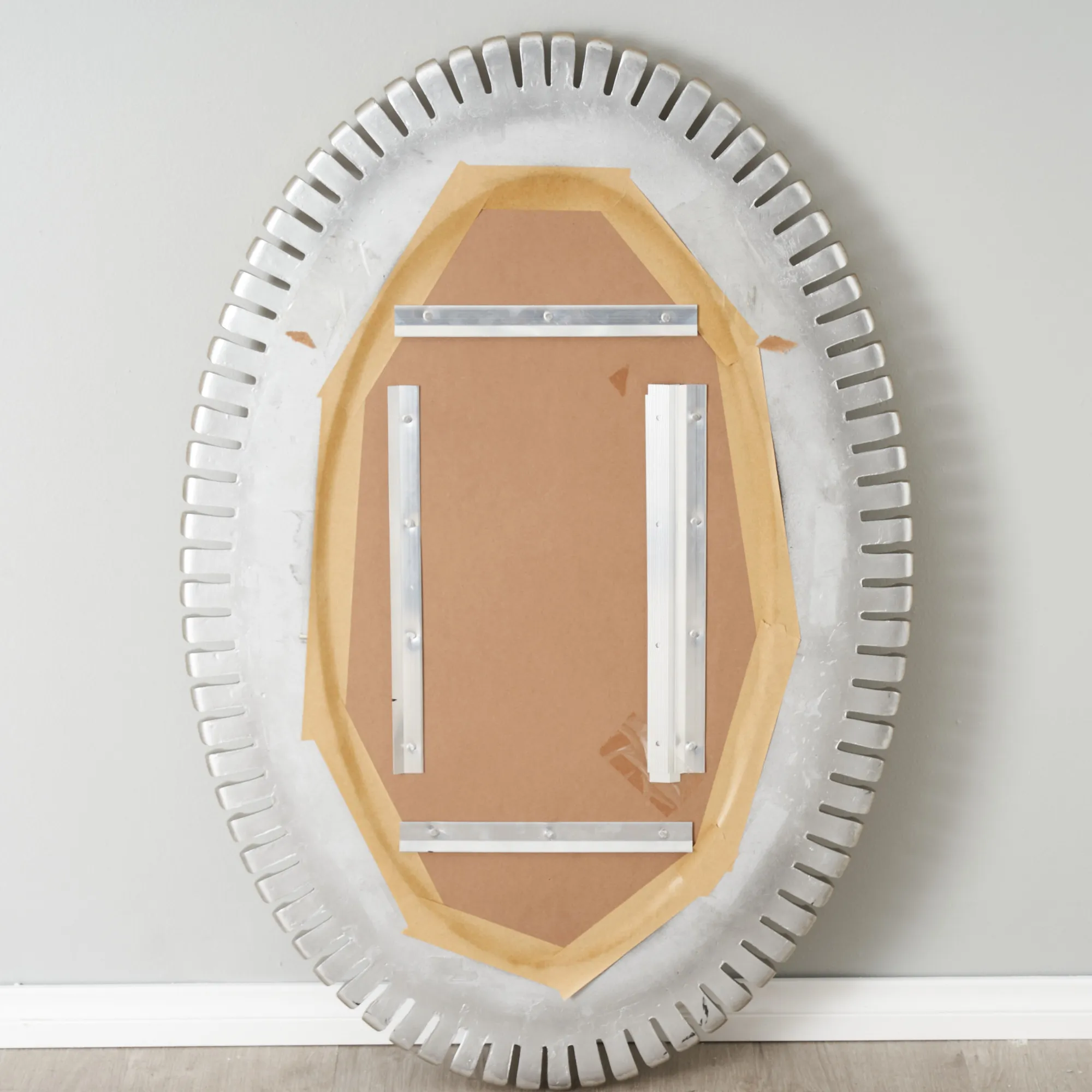 Malia Antique Gold Oval Mirror