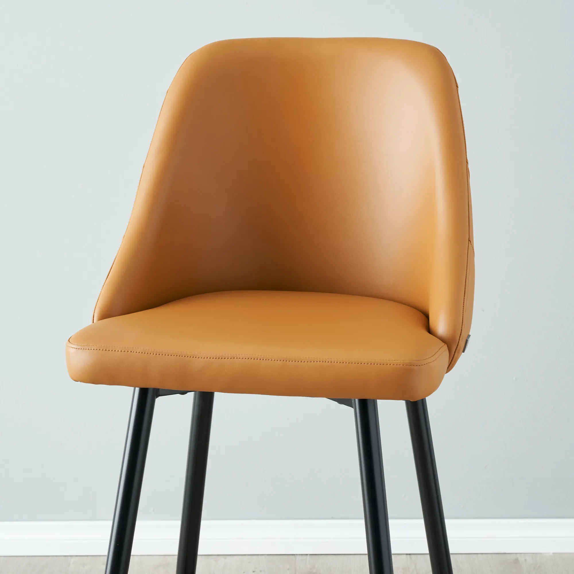 Winston II Autumn Brown Vegan Leather Counter Stool - 64cm