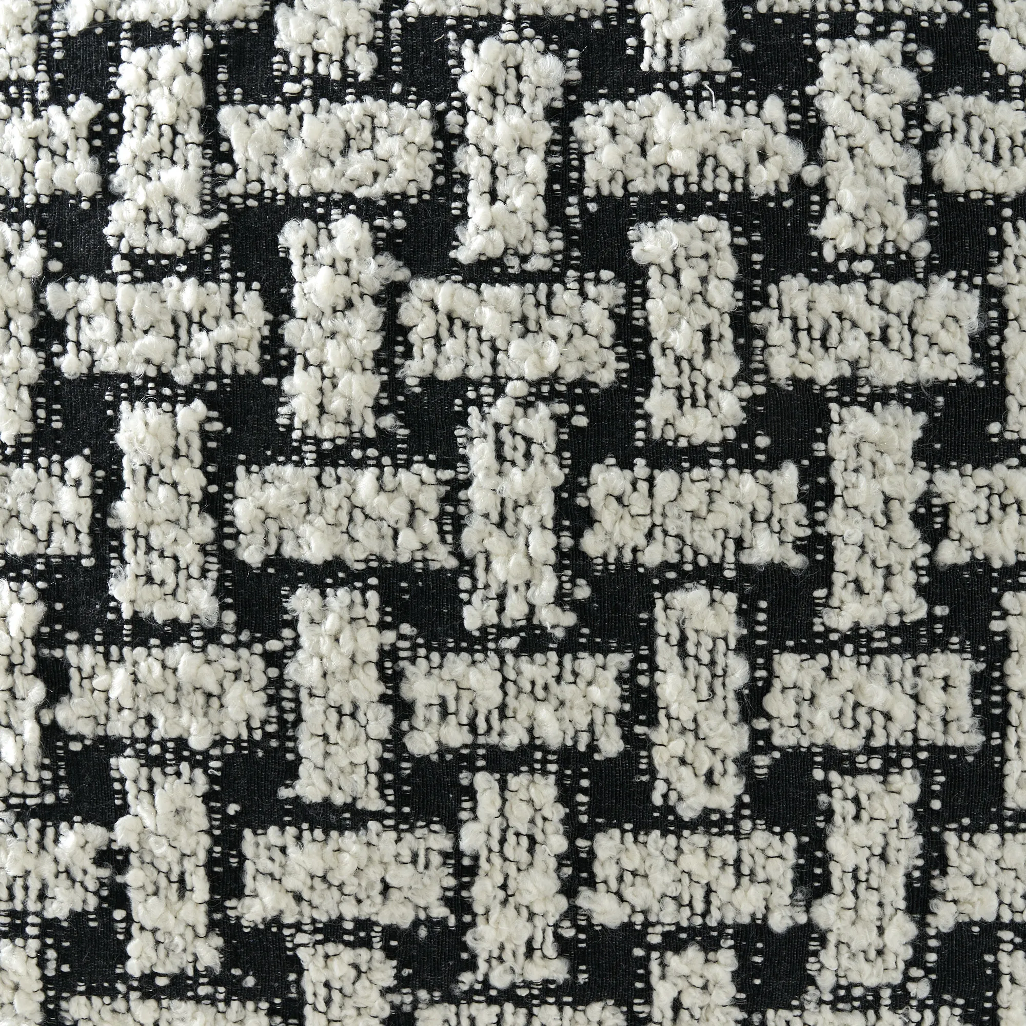 Arlo Charcoal and Cream Boucle Cushion