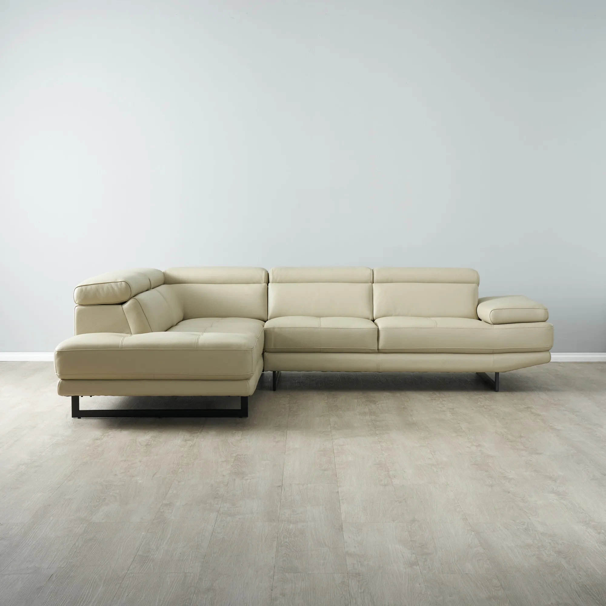 Aster Almond Cream Modular Left Chaise Lounge  