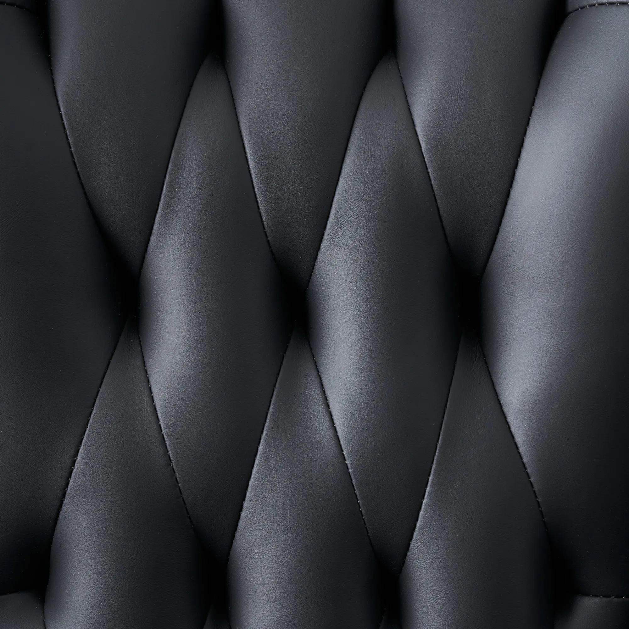 Henry Black Vegan Leather Dining Chair - Black Nickel Legs