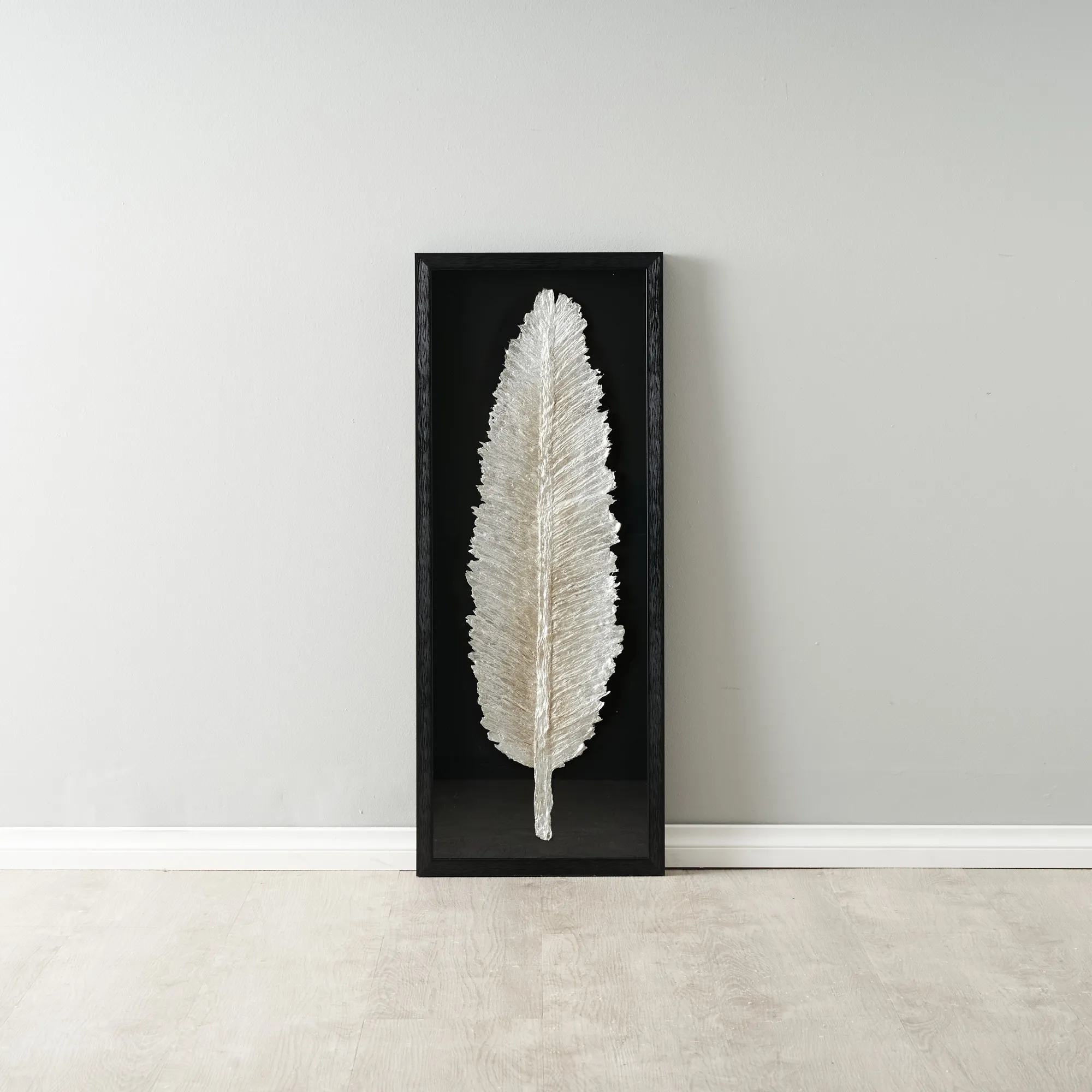 Marigold Silver and Black Paper Shadow Box 