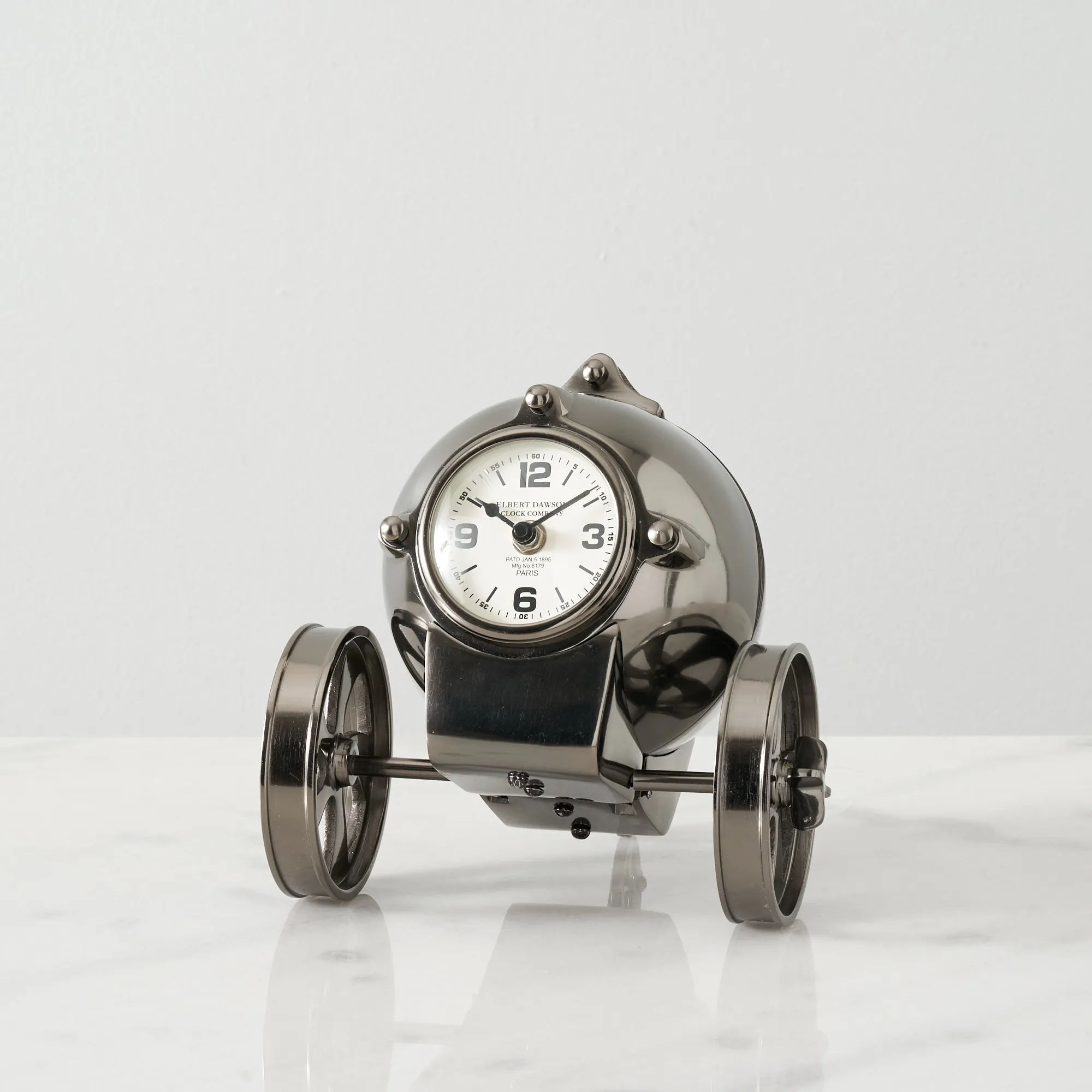 Falco Table Clock - Black Nickel 