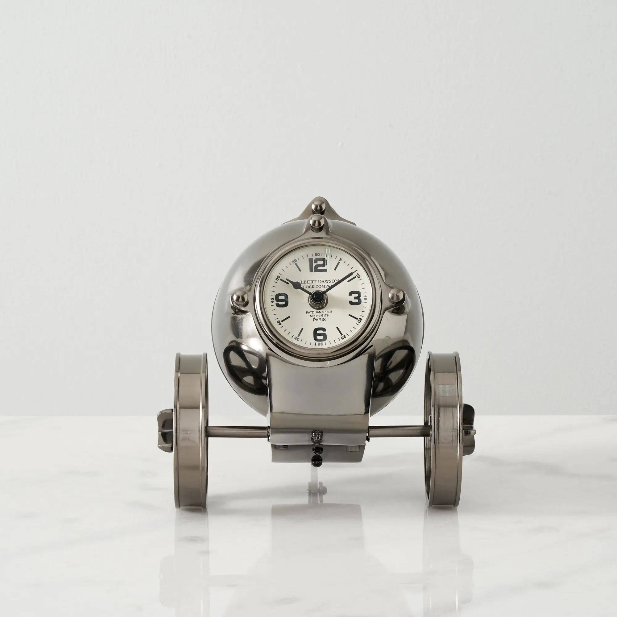 Falco Table Clock - Black Nickel 