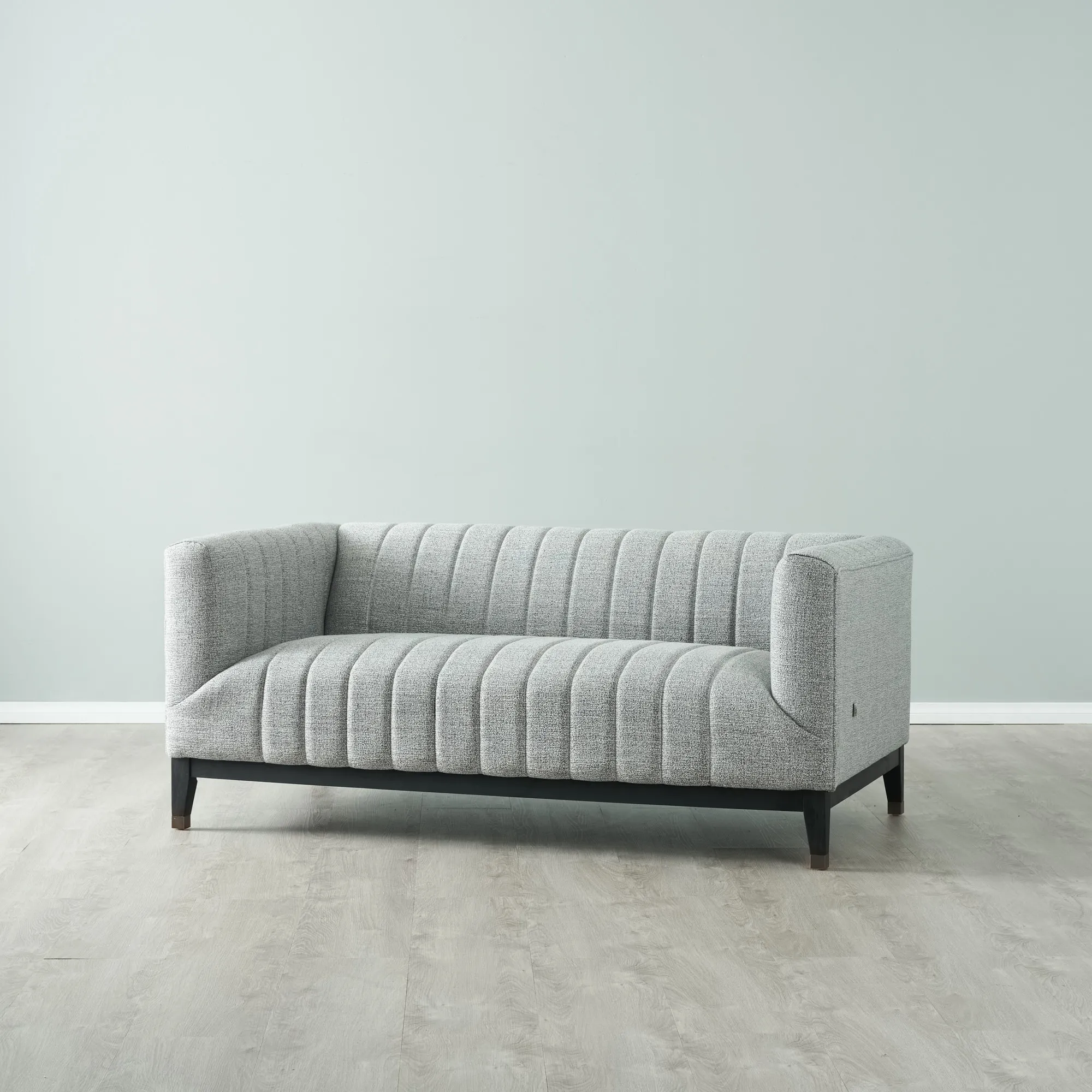 Astoria III Mid Grey Woven Fabric 2-Seater Sofa