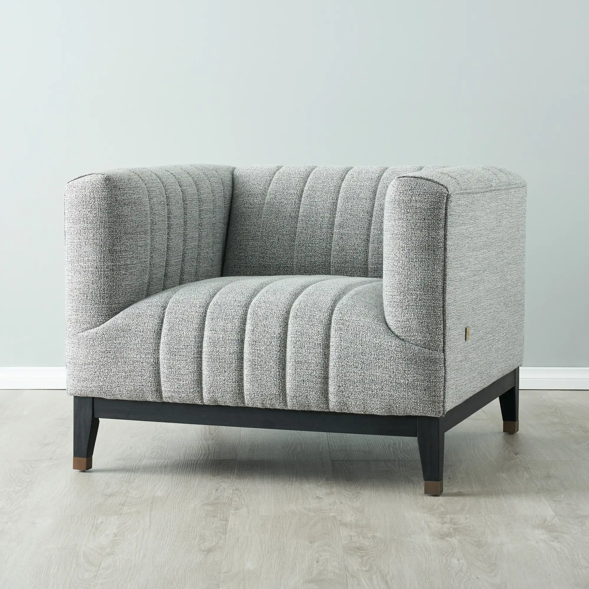 Astoria III Mid Grey Woven Fabric Chair 