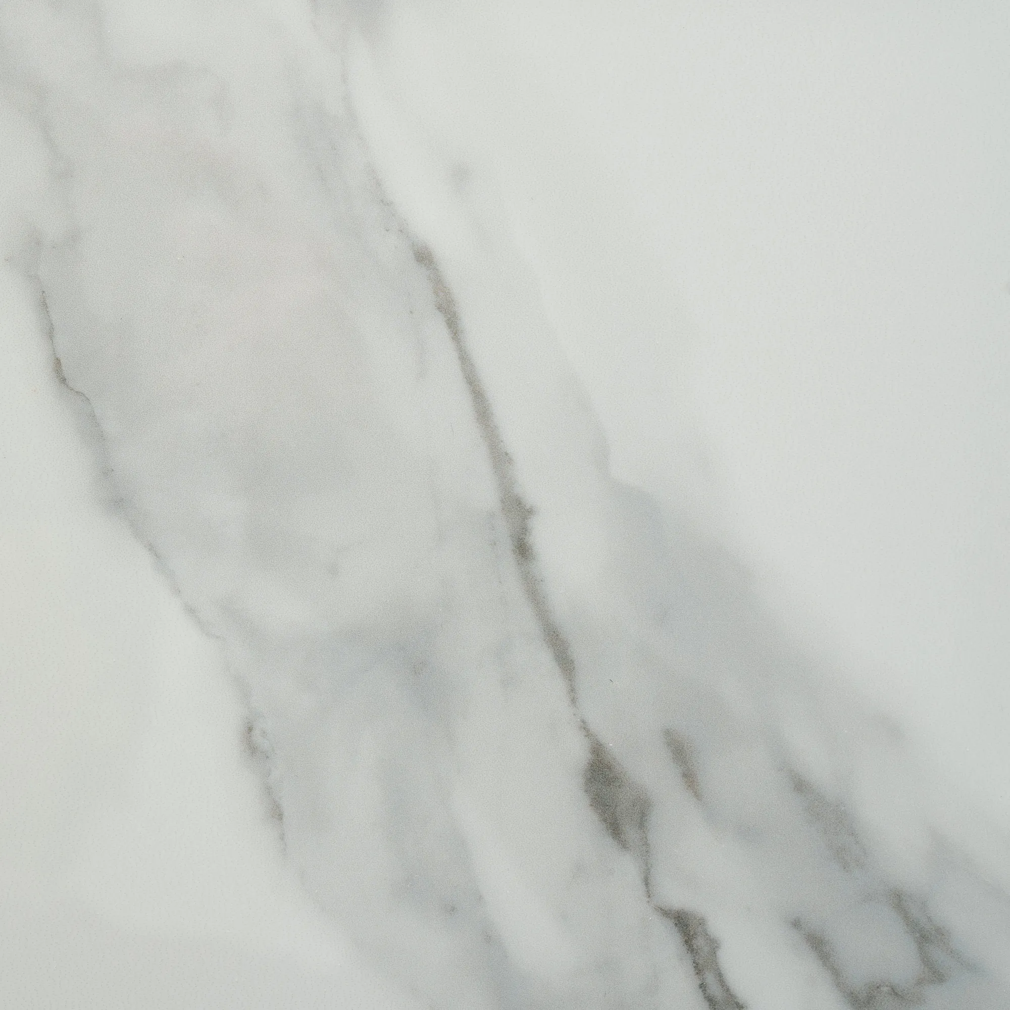 Lena White Sintered Stone Dining Table - Black Legs