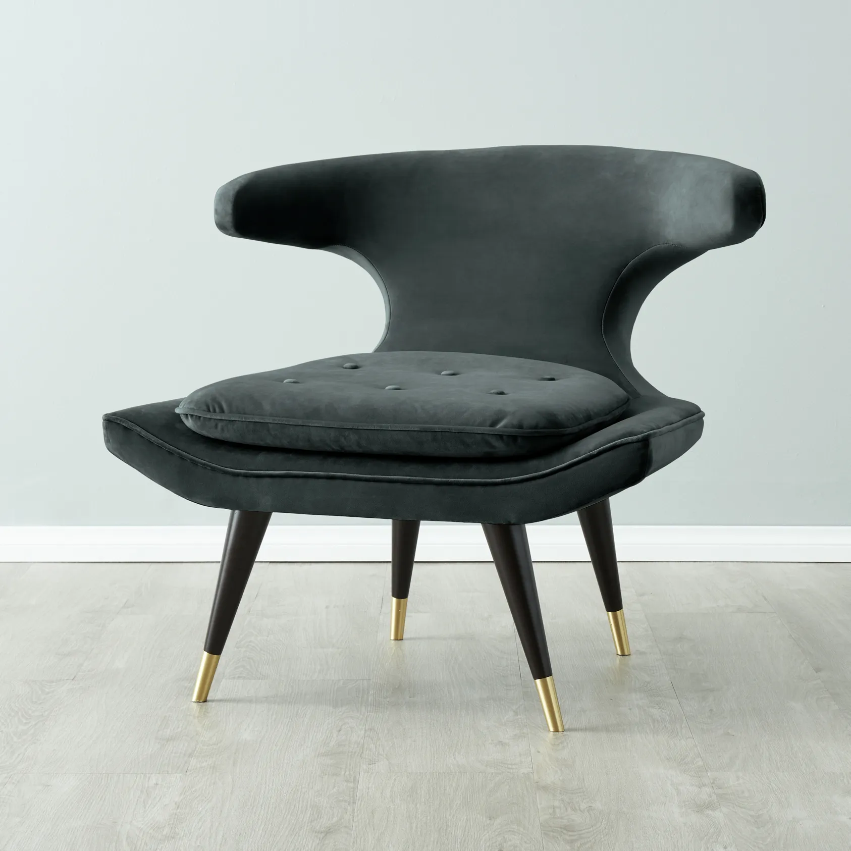 Tarrington Charcoal Velvet Occasional Chair