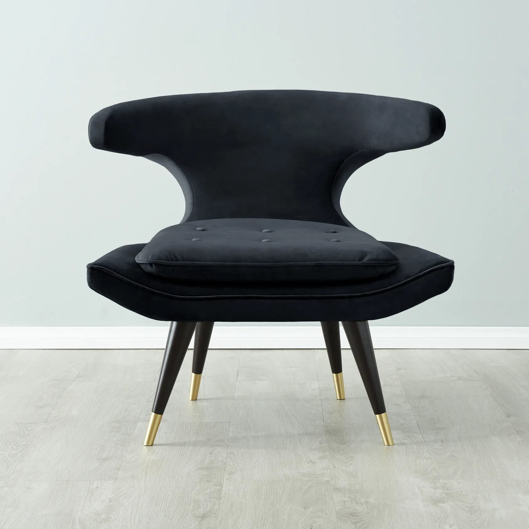 Tarrington Black Velvet Occasional Chair