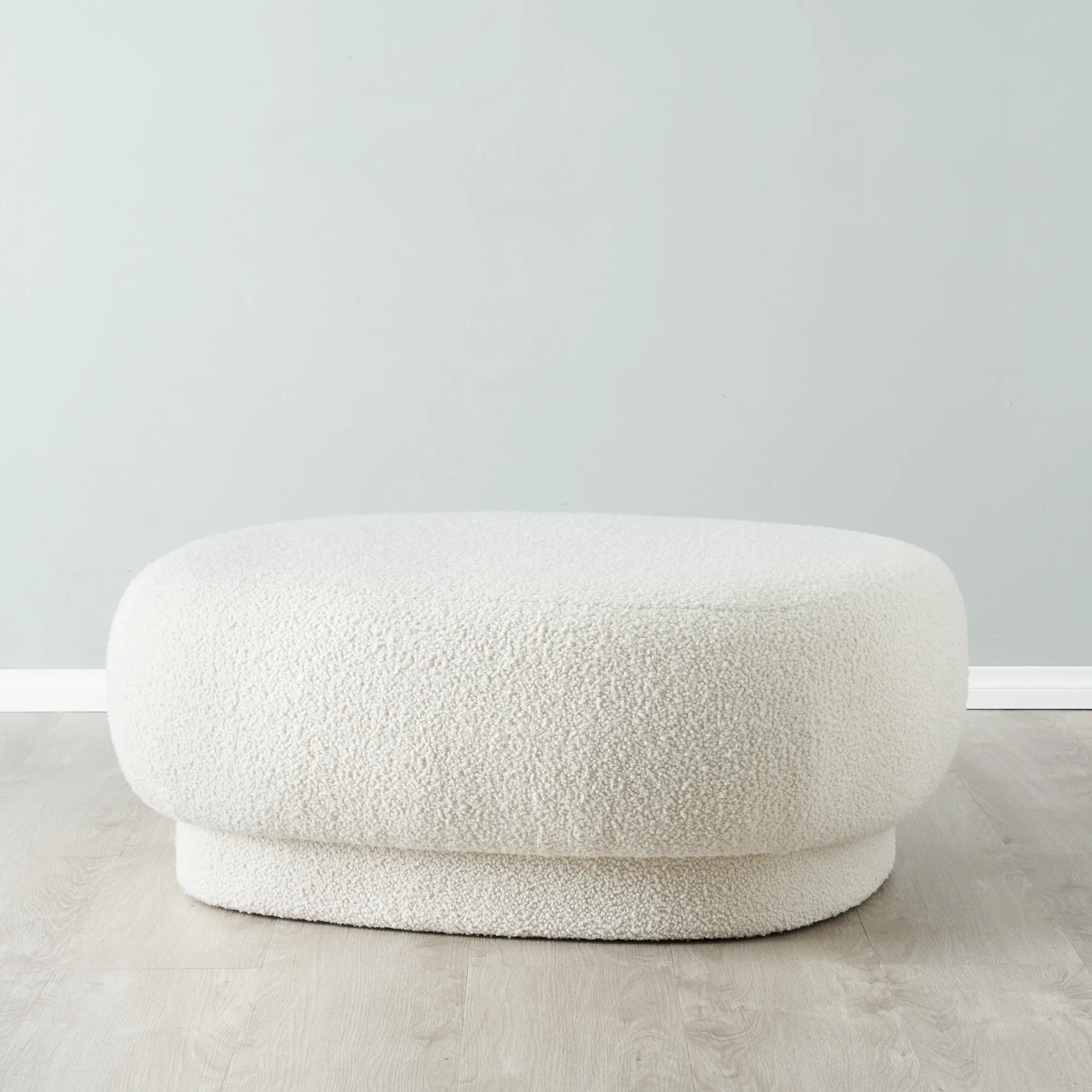 Carlos Cream Turrel Ottoman