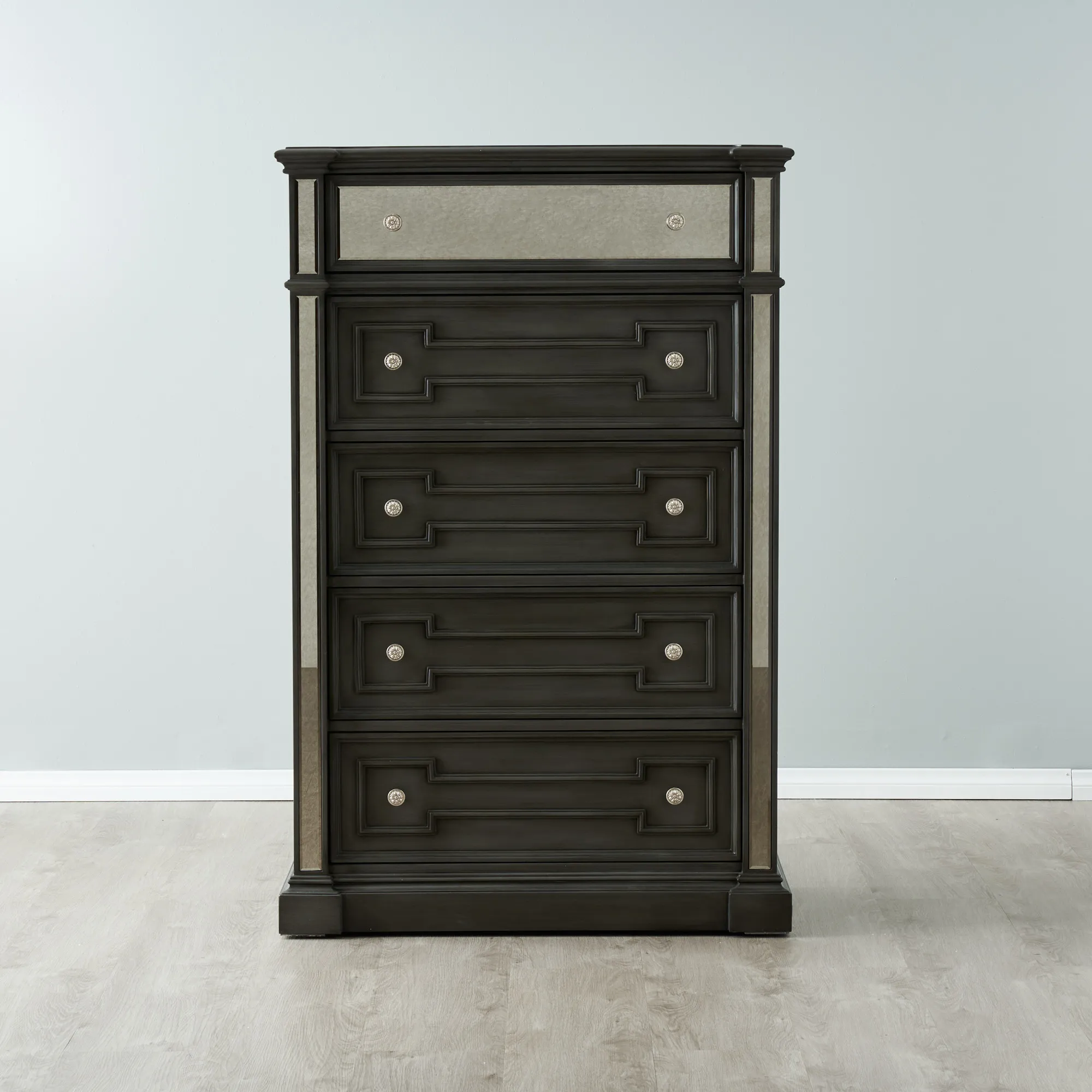 Solitude Brushed Black Tallboy